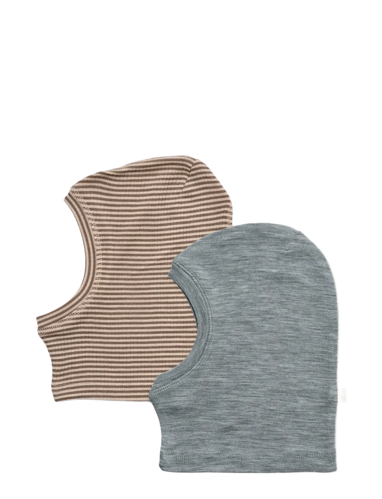 Wheat - 2 Wool Balaclava Kim - wood stripe - 1