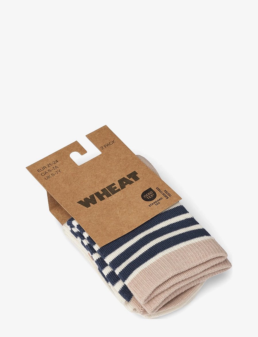 Wheat - 2 pk Jamie socks - blue - 2