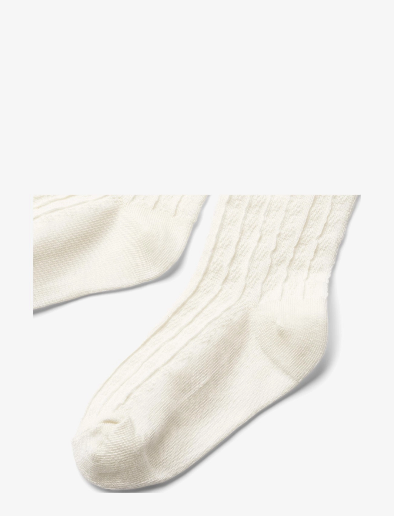 Wheat - 2 pk Izzy pointelle tights - powder - 2