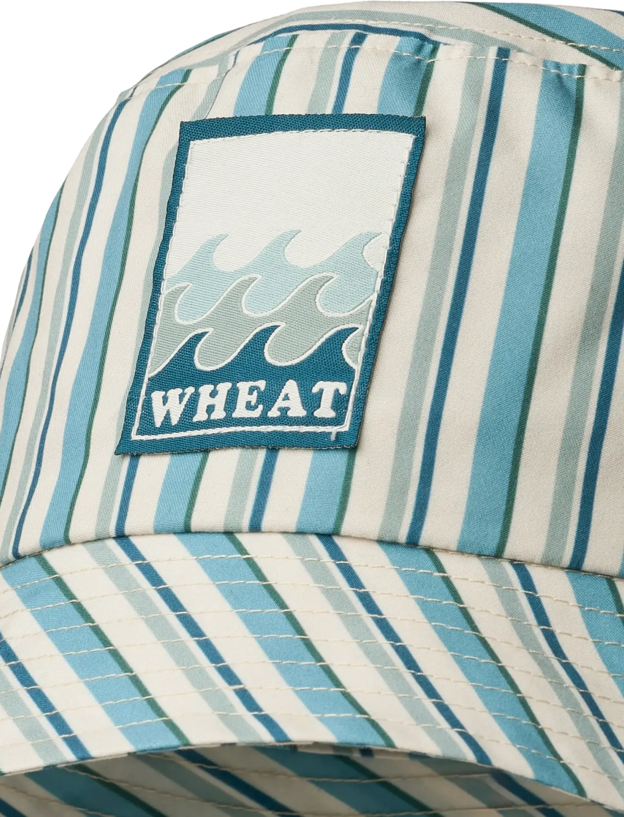 Wheat - Bucket Hat Tilo Badge - tilbehør - aqua stripe - 3