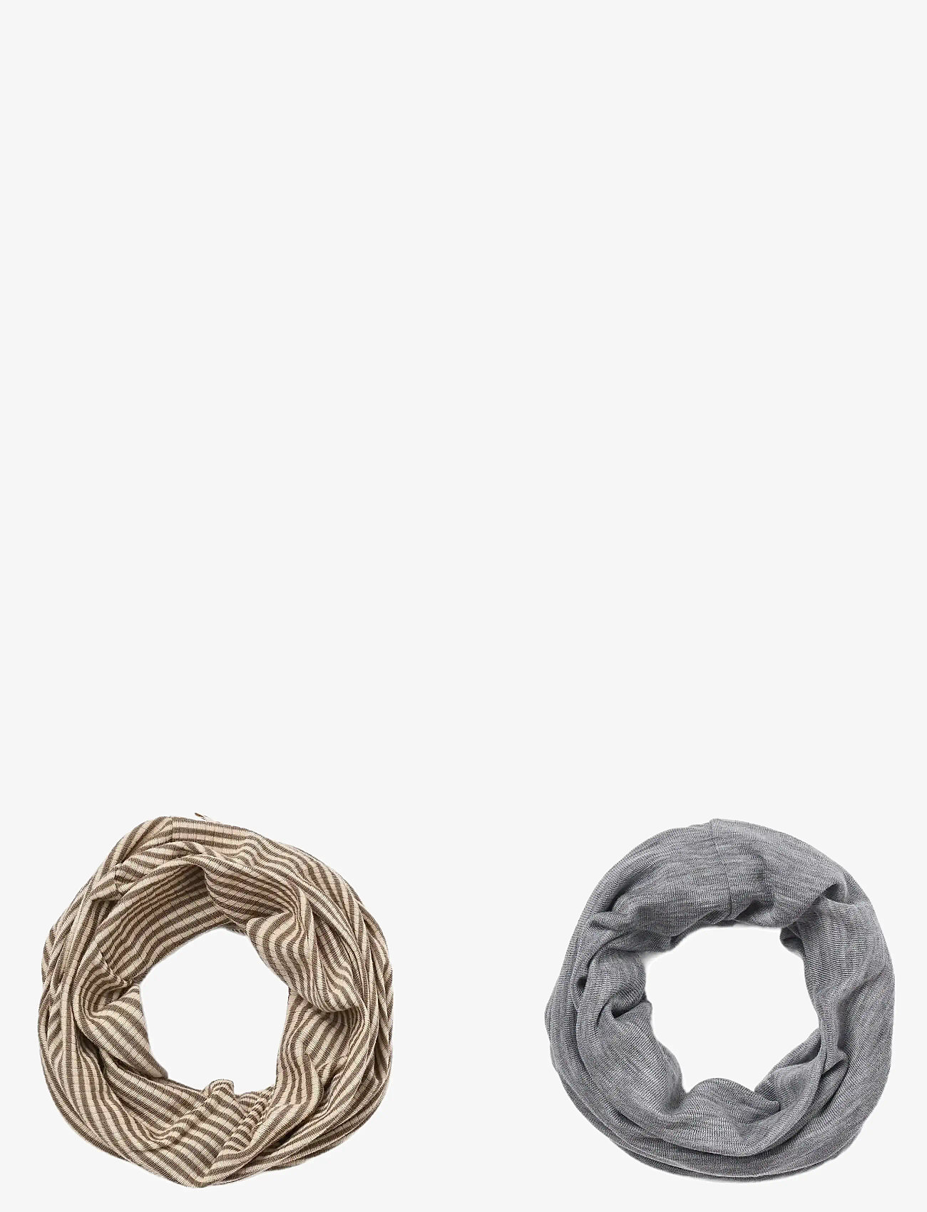 Wheat - 2 Wool Neckwarmer Arta - wood stripe - 0