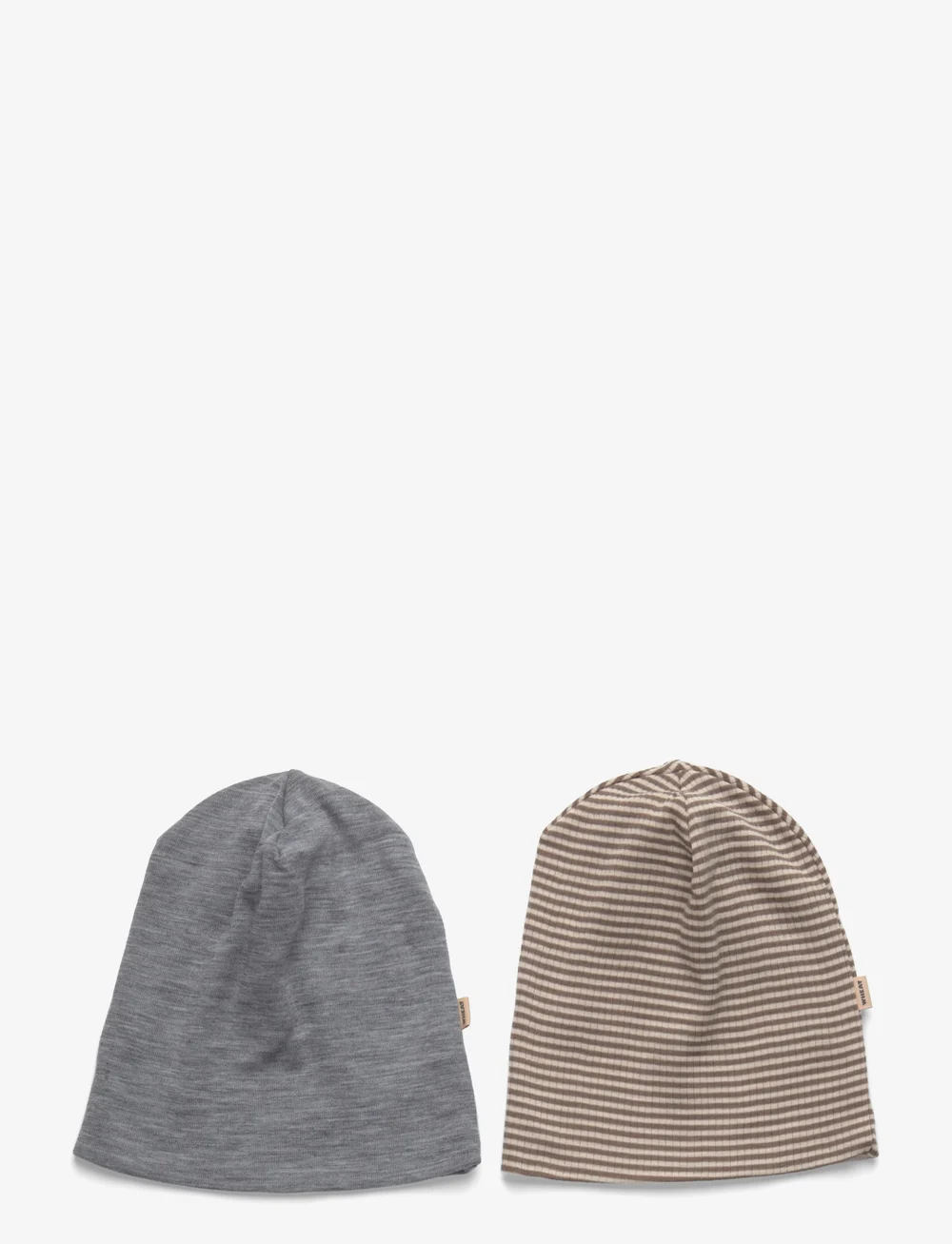 Wheat - 2 Wool Hat Emo - beanies - wood stripe - 0