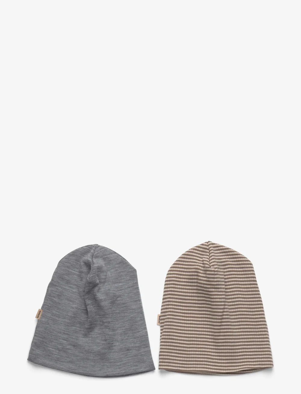 Wheat - 2 Wool Hat Emo - beanies - wood stripe - 1