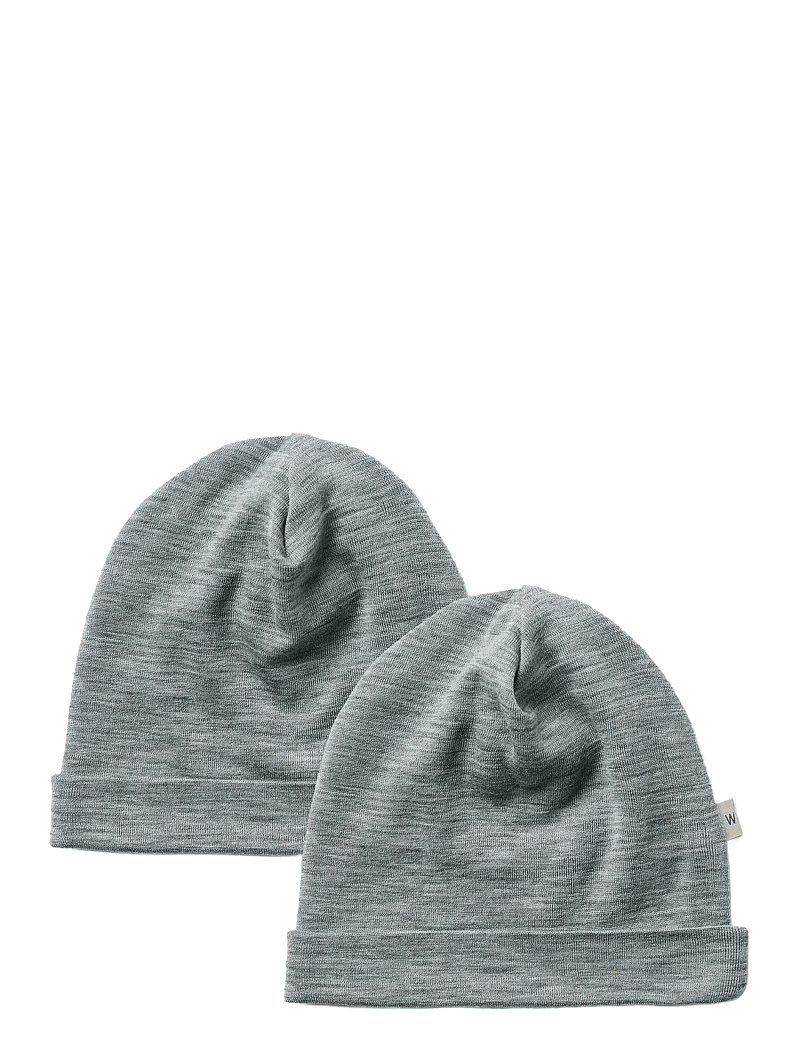 Wheat - 2 Wool Hat Emo - beanies - melange grey - 0