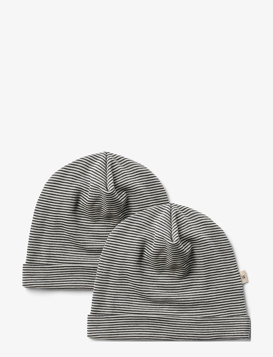 Wheat - 2 Wool Hat Emo - beanies - navy stripe - 0