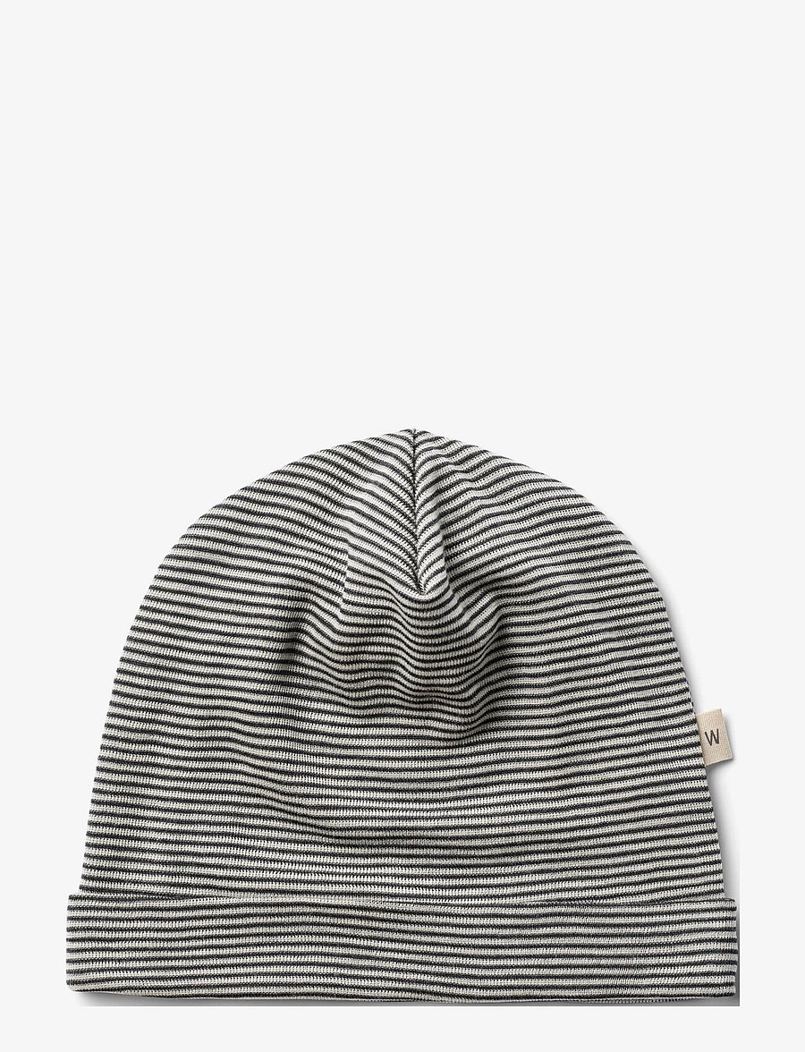 Wheat - 2 Wool Hat Emo - beanies - navy stripe - 1