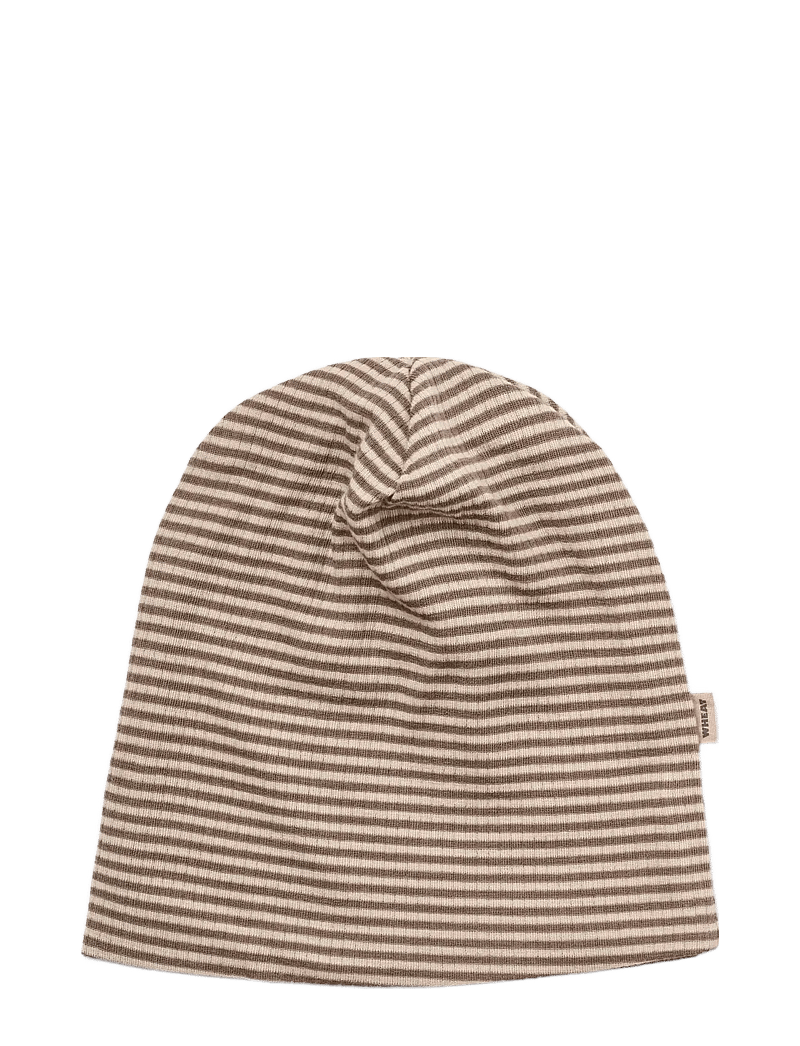 Wheat - 2 Wool Hat Emo - blue flowers - 1