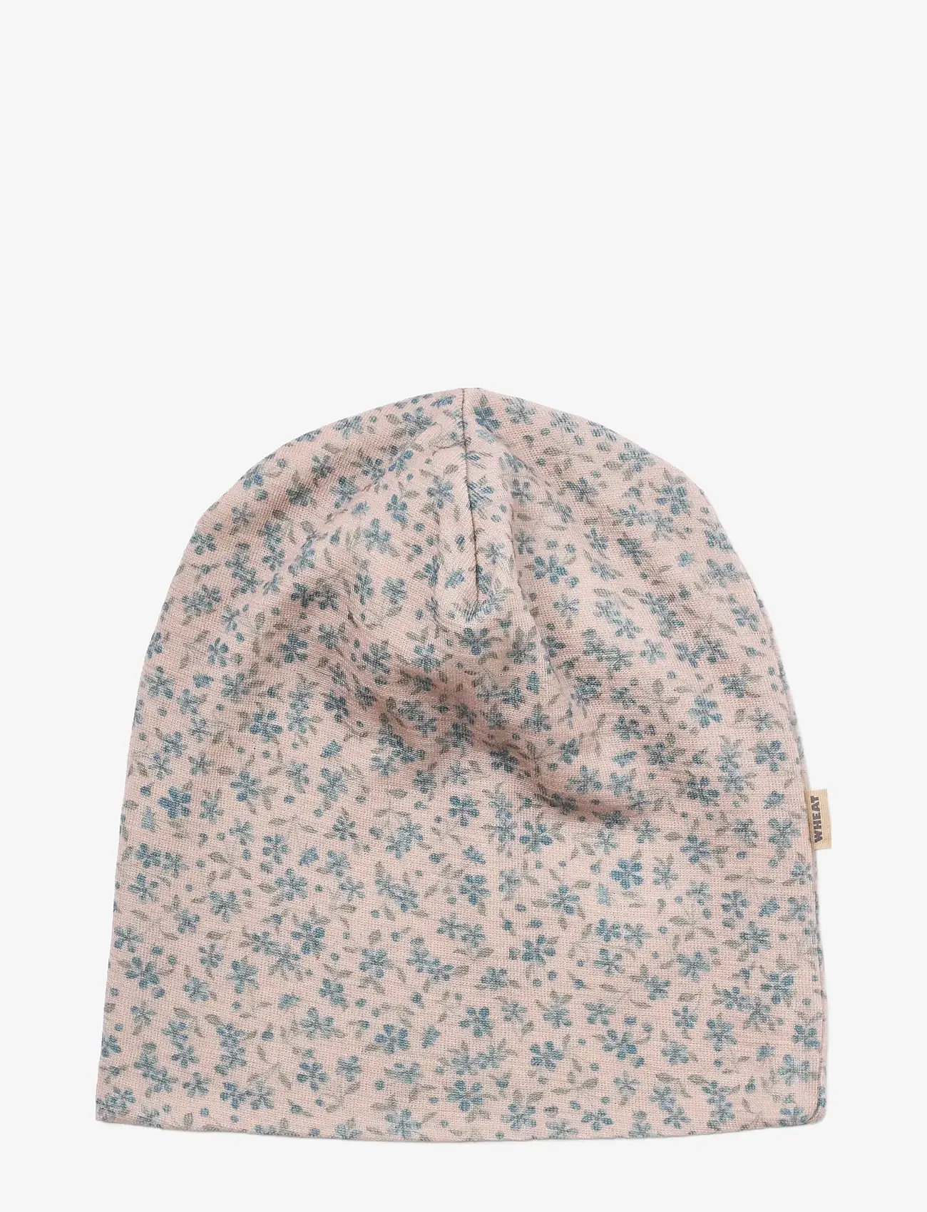 Wheat - 2 Wool Hat Emo - accessoarer - blue flowers - 2