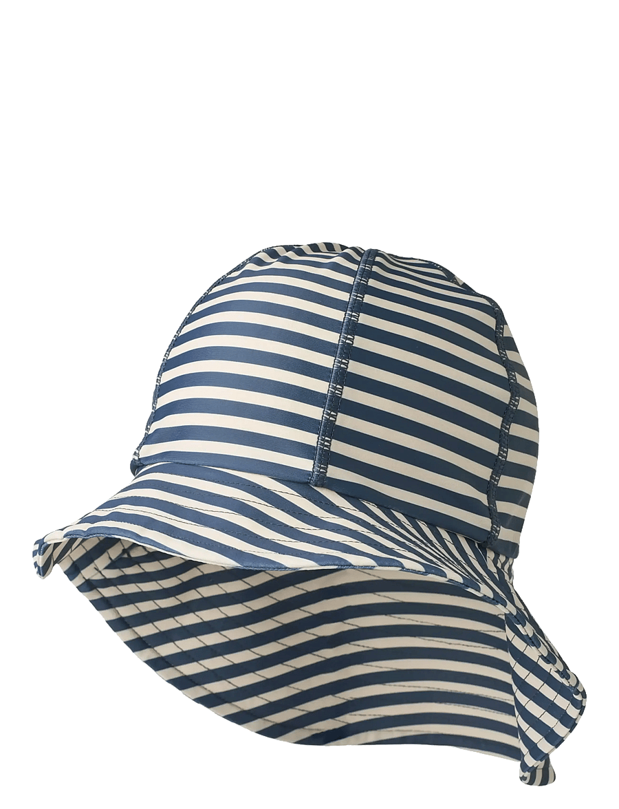 Wheat - UV Sun Hat Bora - blue stripe - 0