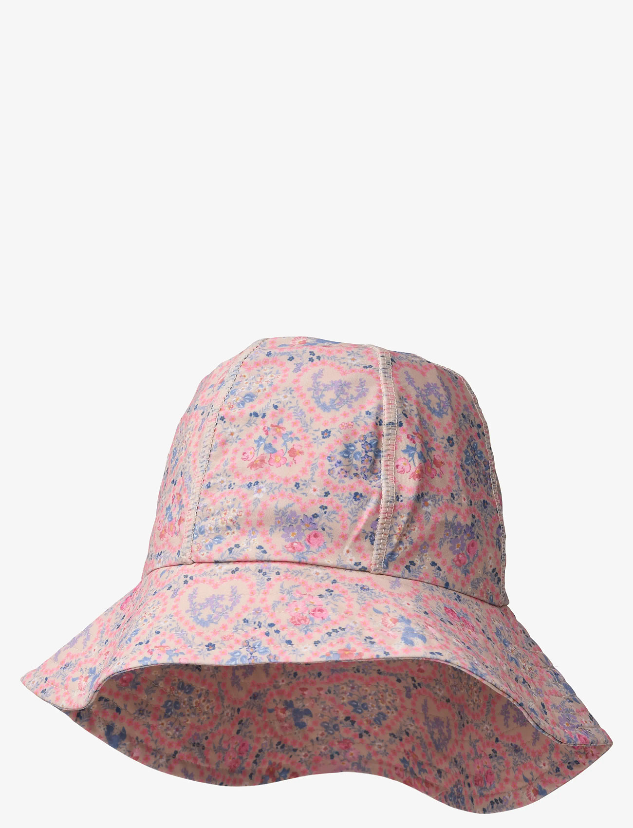 Wheat - UV Sun Hat Bora - badehætter - pink heart flowers - 0