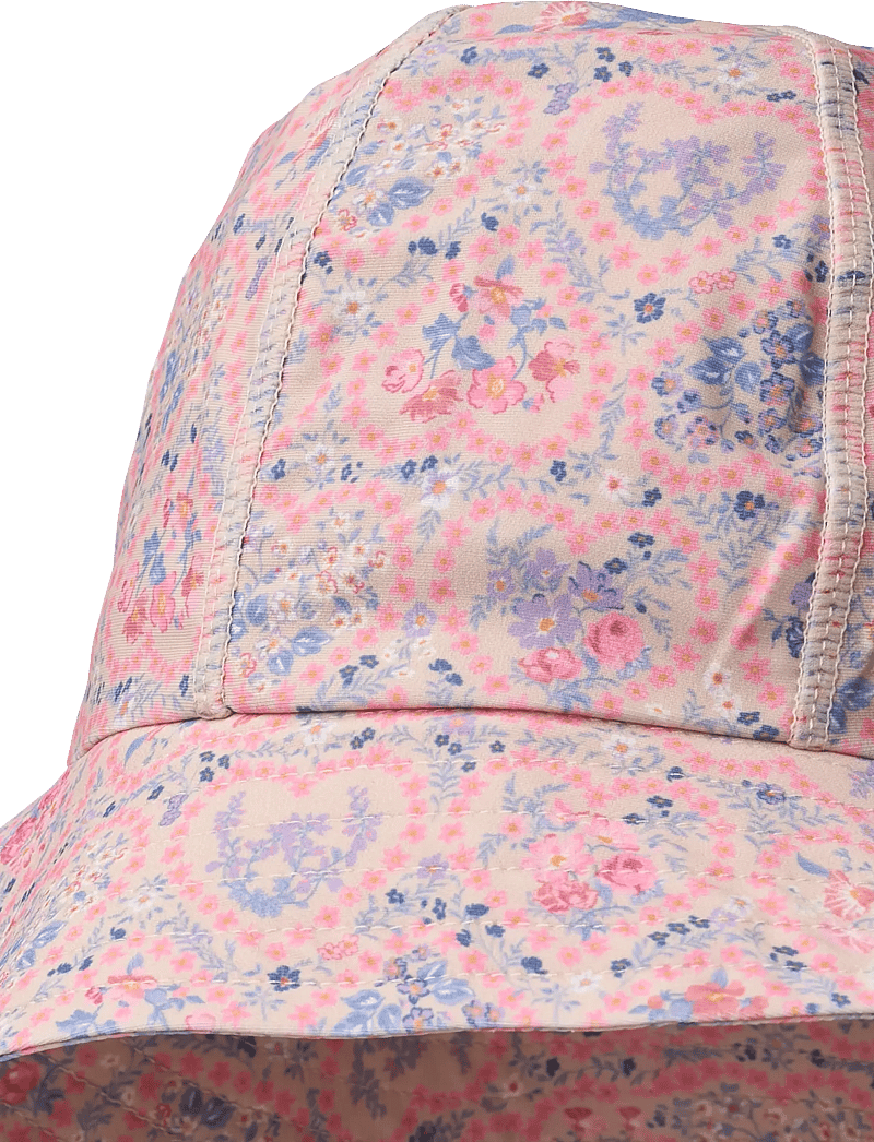 Wheat - UV Sun Hat Bora - badehætter - pink heart flowers - 1