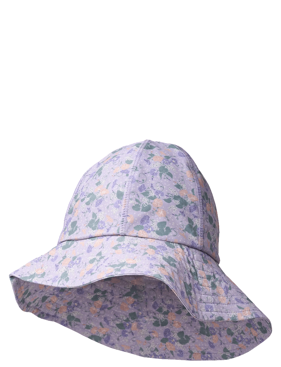Wheat - UV Sun Hat Bora - badekappen - purple light petunias - 0