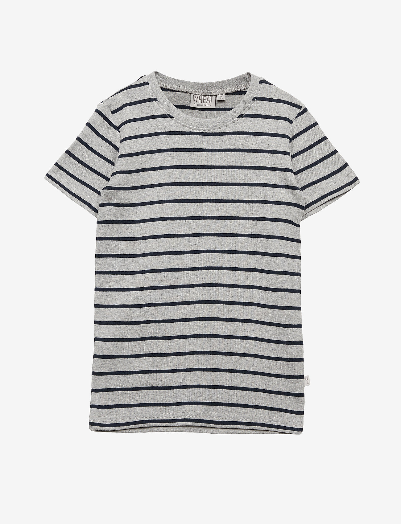 Wheat - T-Shirt Wagner SS - melange-grey navy - 0