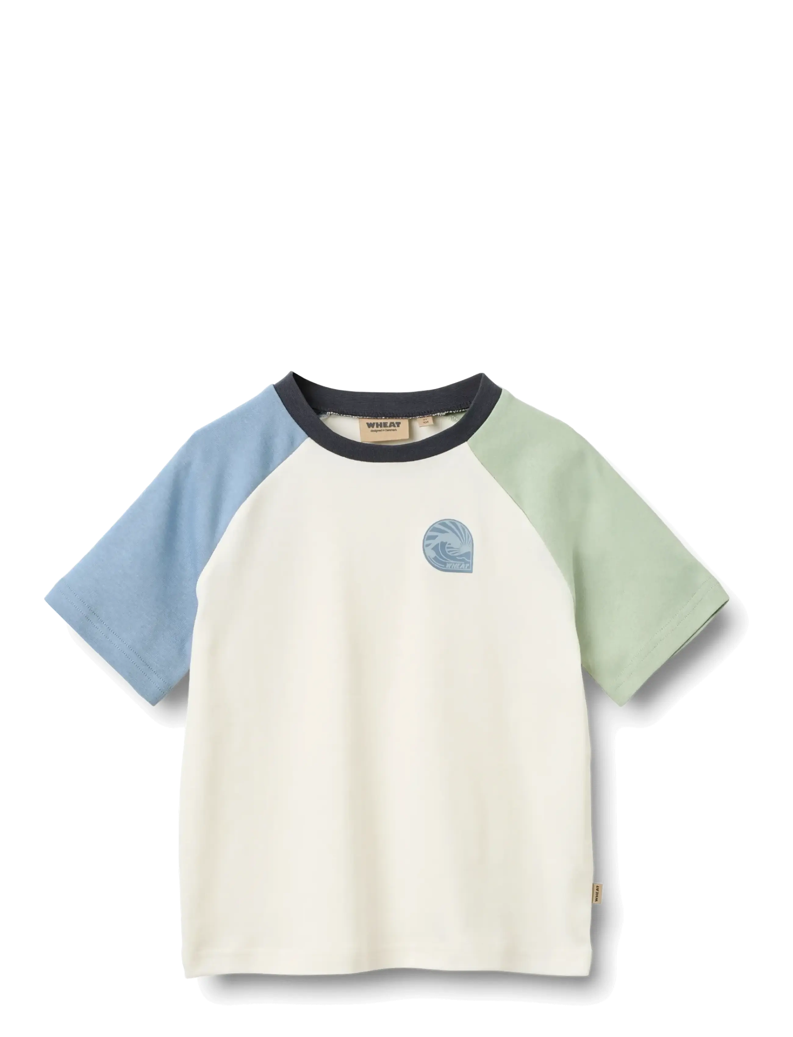 Wheat T-Shirt L/S Topper, 104, T-shirts, Creme - Short-sleeved, Kinder