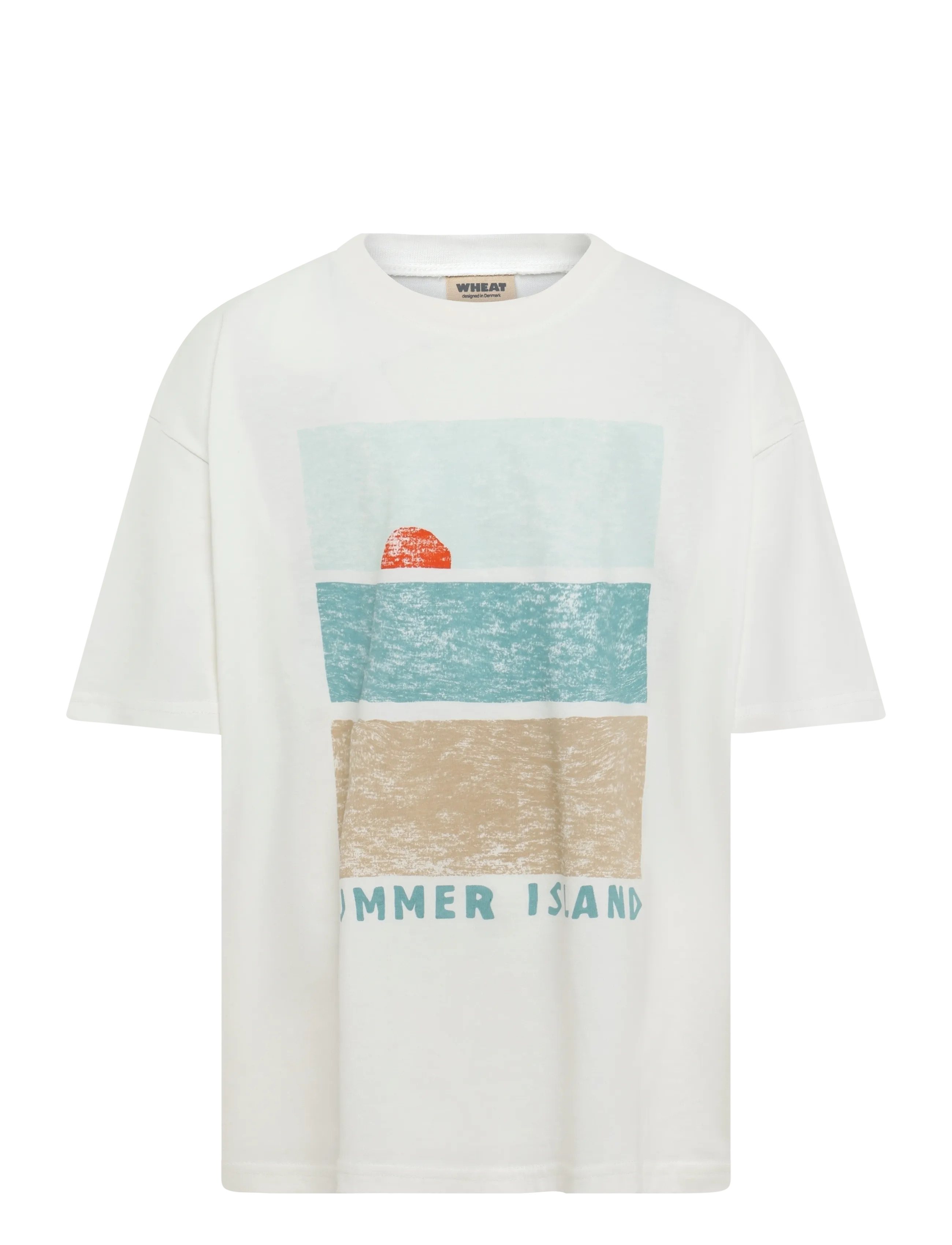 Wheat T-shirt S/S Leslie - Kortærmede T-shirts - CLOUD / white
