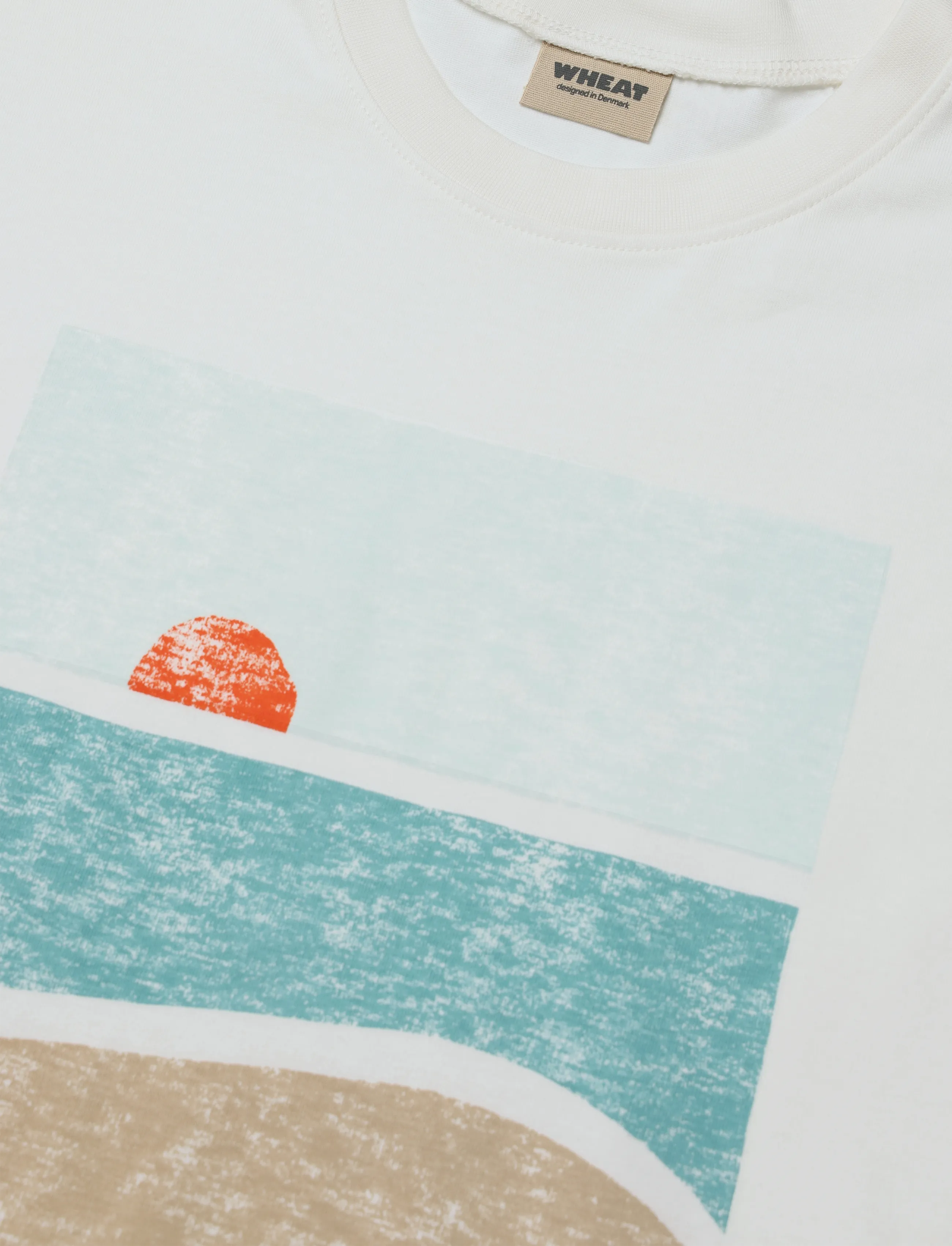 Wheat - T-shirt S/S Leslie - laveste priser - cloud - 2