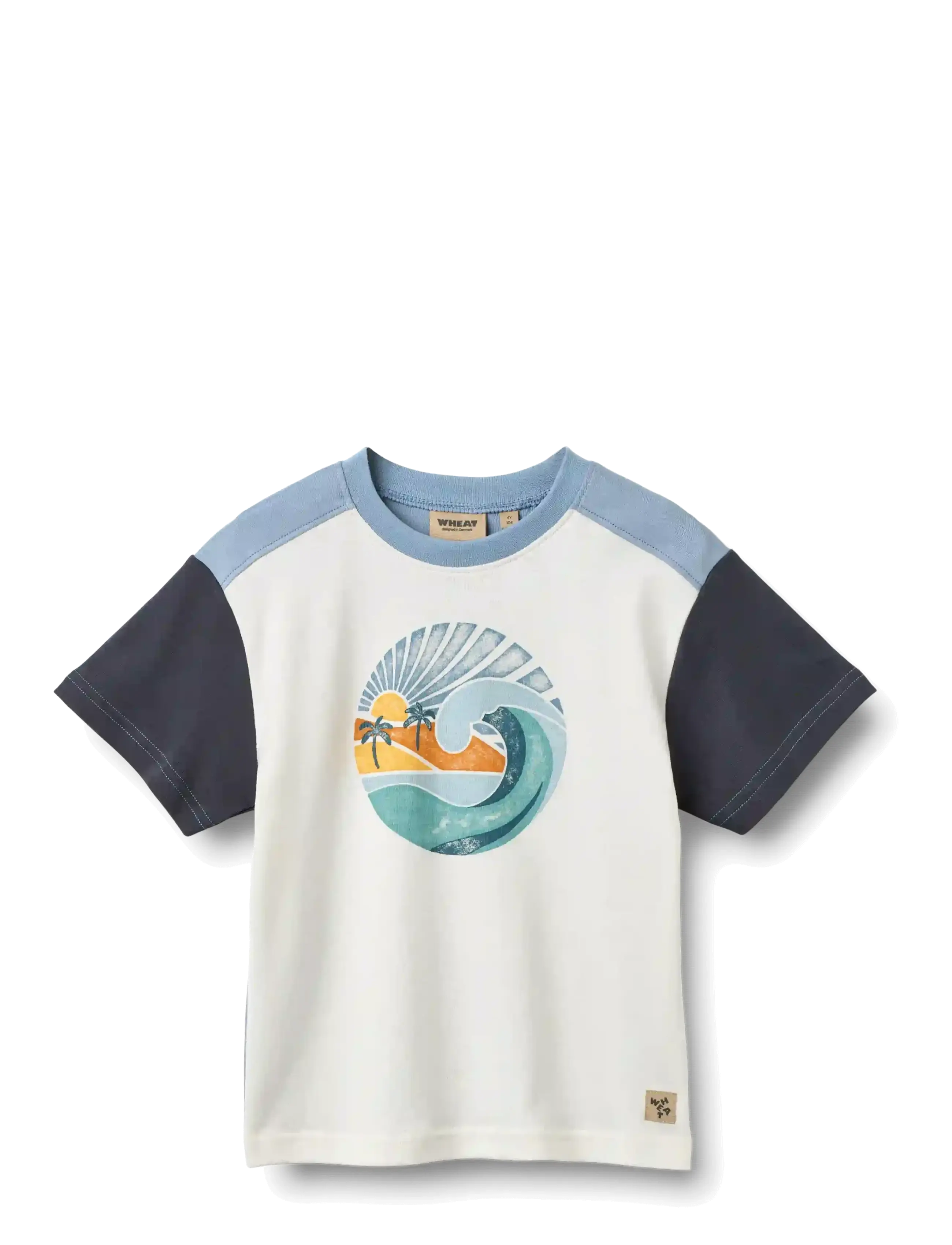 Wheat T-Shirt S/S Ville, 104, Cream, T-Shirts > Kortærmede, Børn