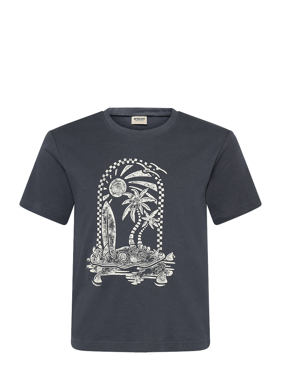 Wheat - T-shirt S/S James - ink - 0