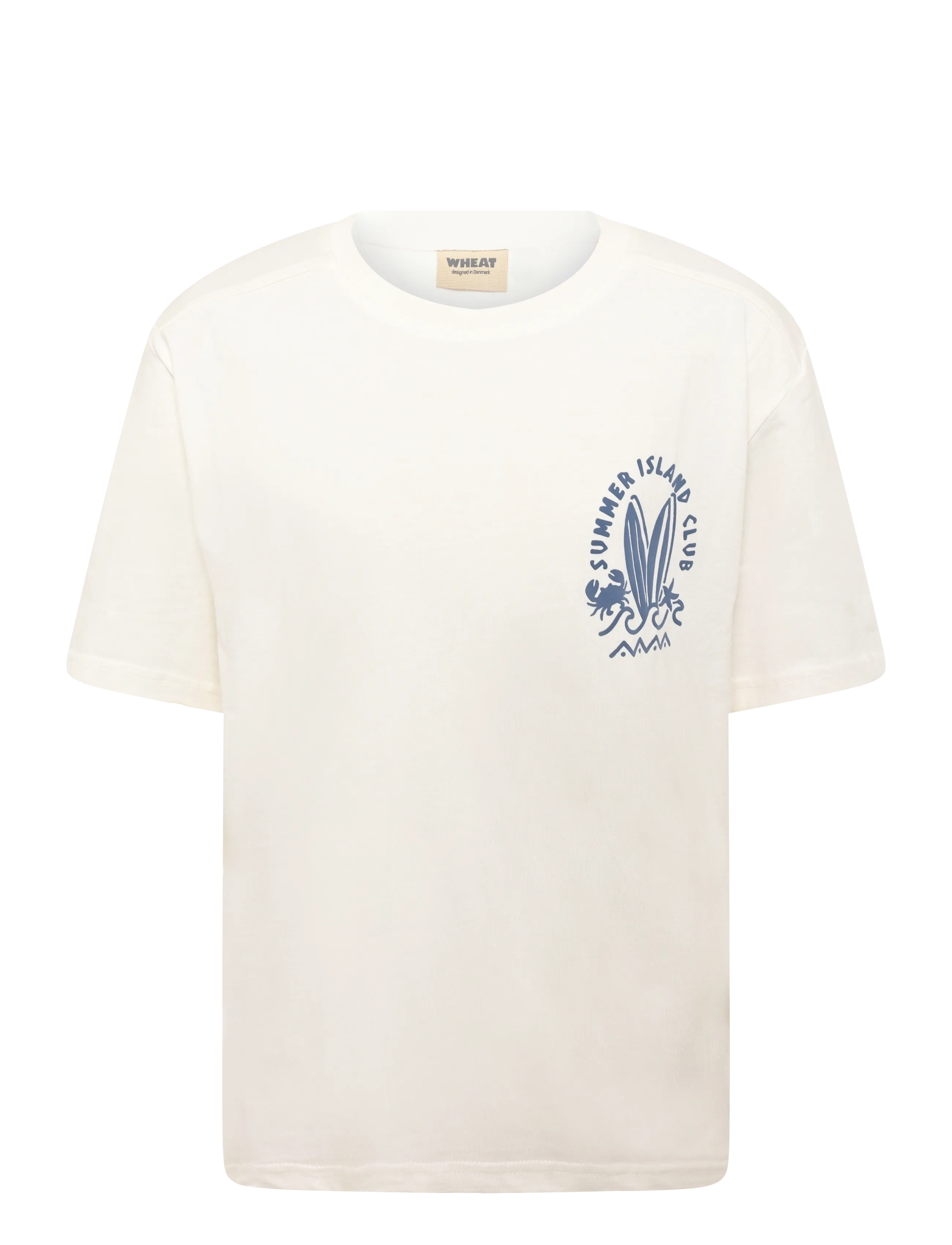 Wheat T-shirt S/S Benno - Toppar & T-shirts - CLOUD / cream