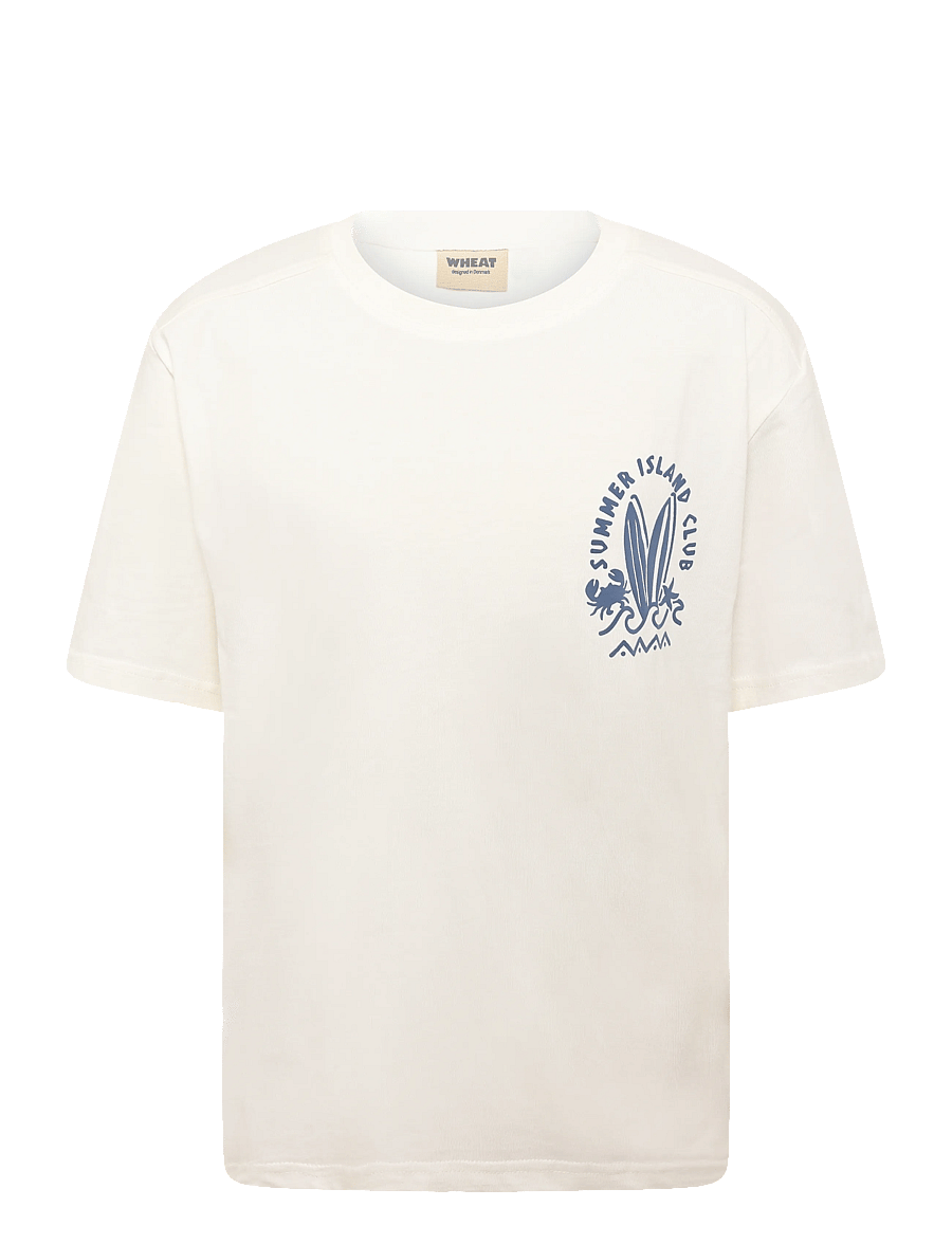 Wheat - T-shirt S/S Benno - cloud - 0