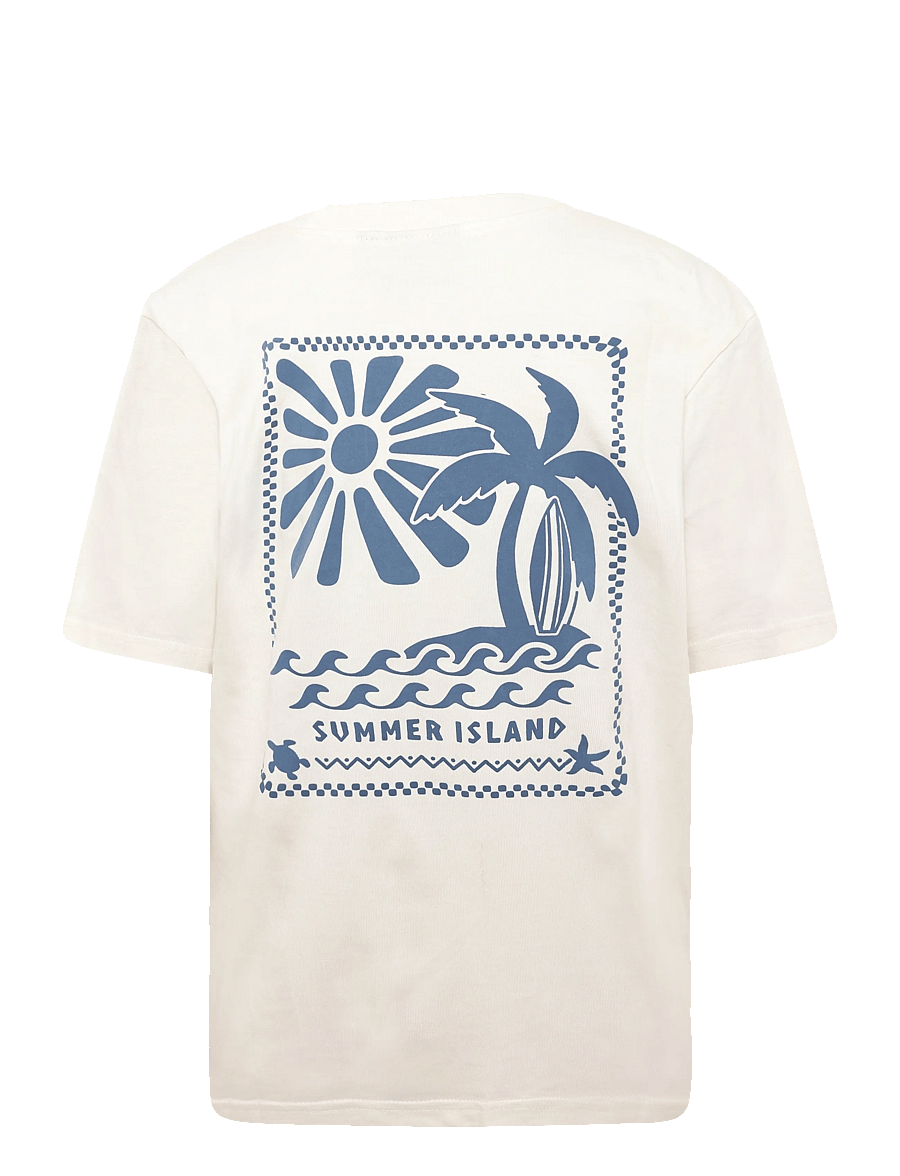 Wheat - T-shirt S/S Benno - cloud - 1