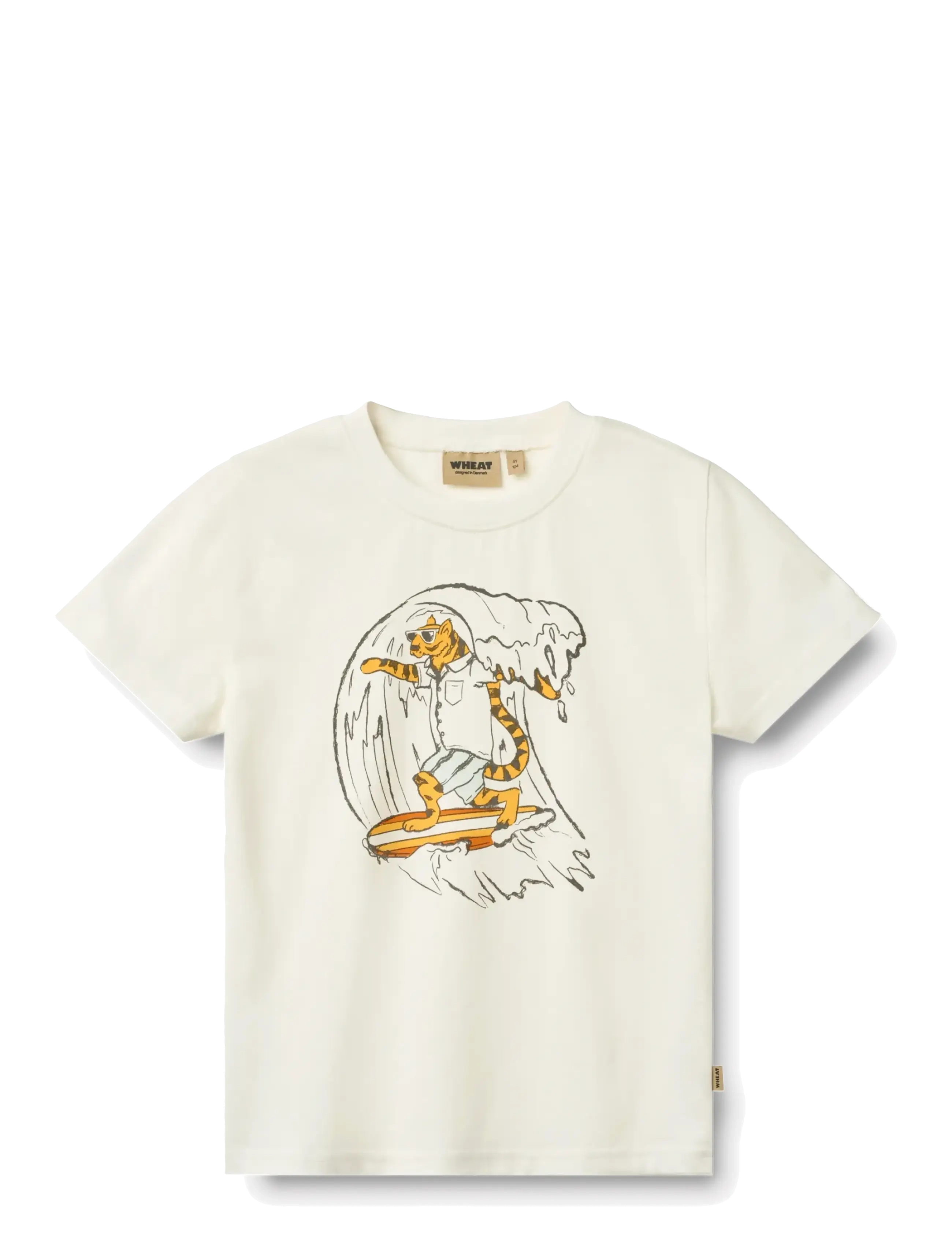Wheat T-shirt S/S Finn - Tøj - CLOUD / cream