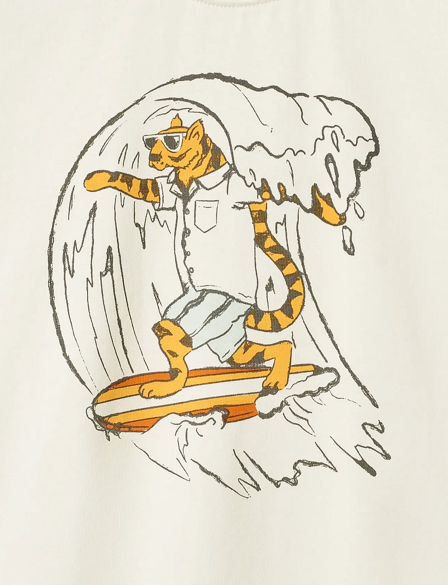 Wheat - T-shirt S/S Finn - kortærmede t-shirts - cloud - 2