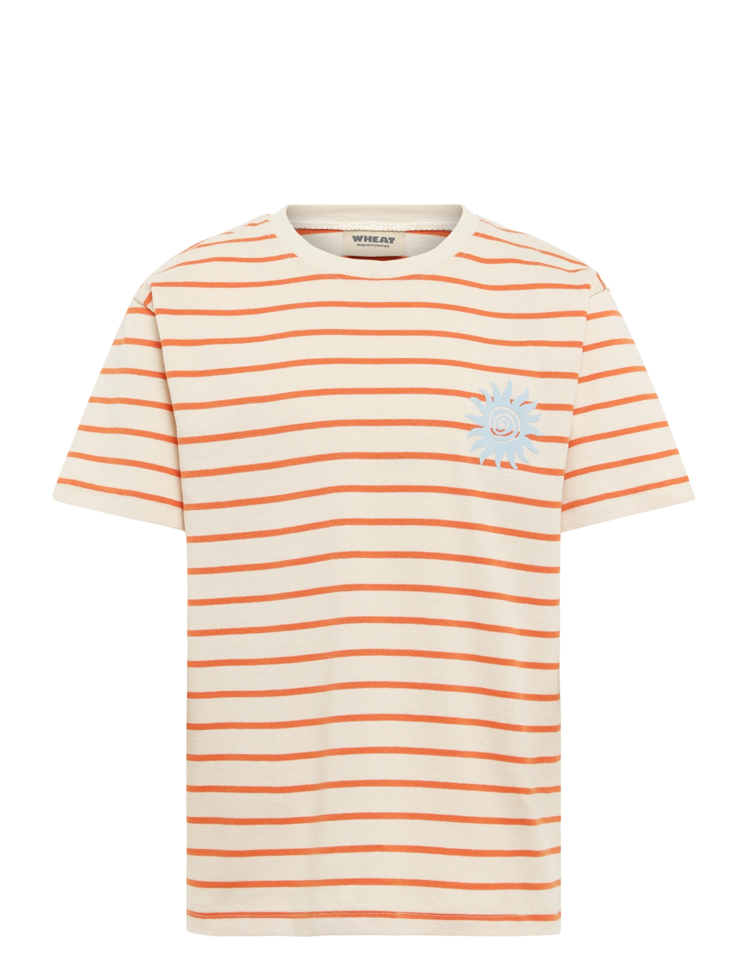 Wheat T-Shirt S/S Jay, 98, T-shirts, Orange - Short-sleeved, Kinder