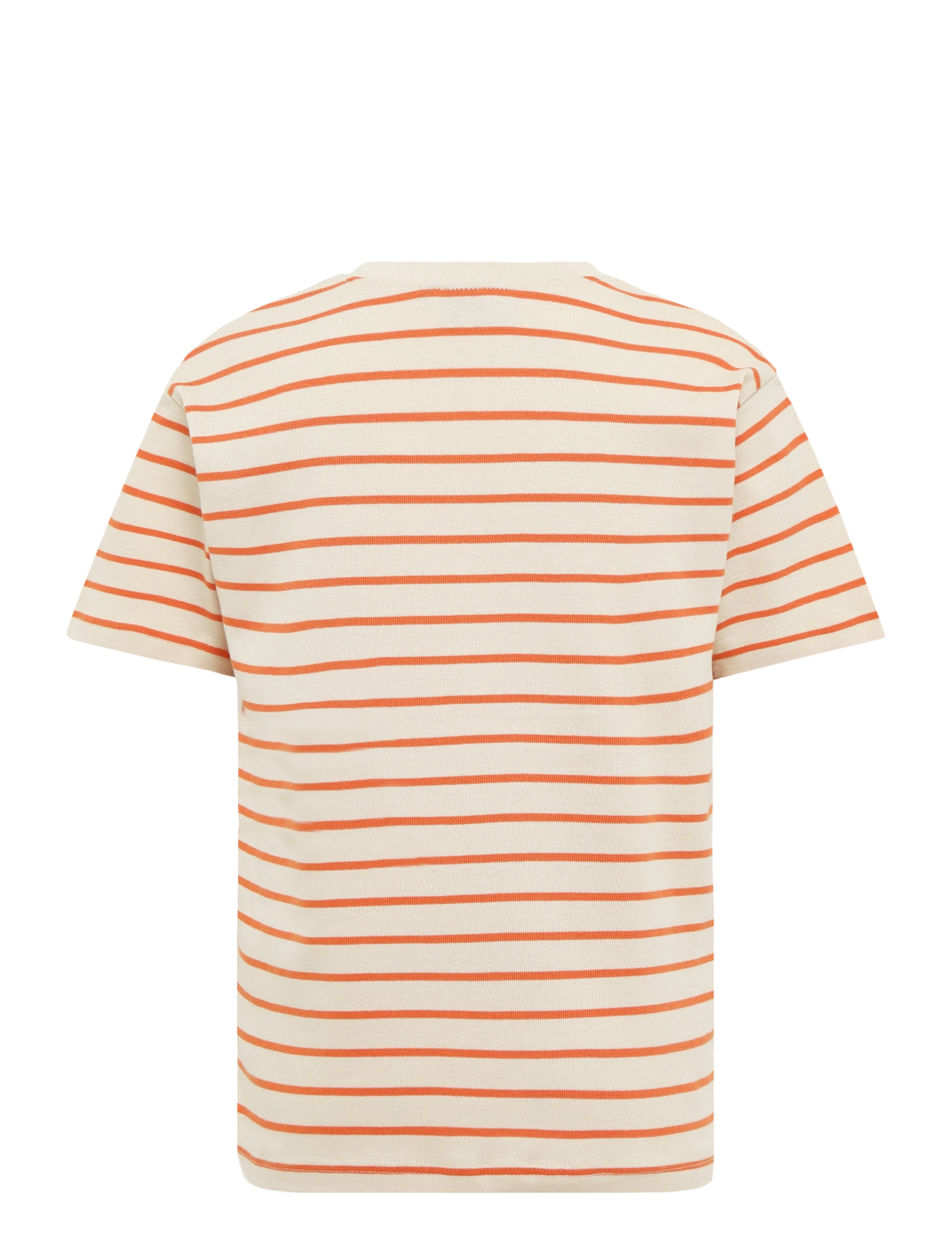 Wheat - T-shirt S/S Jay - laveste priser - orange stripe - 1