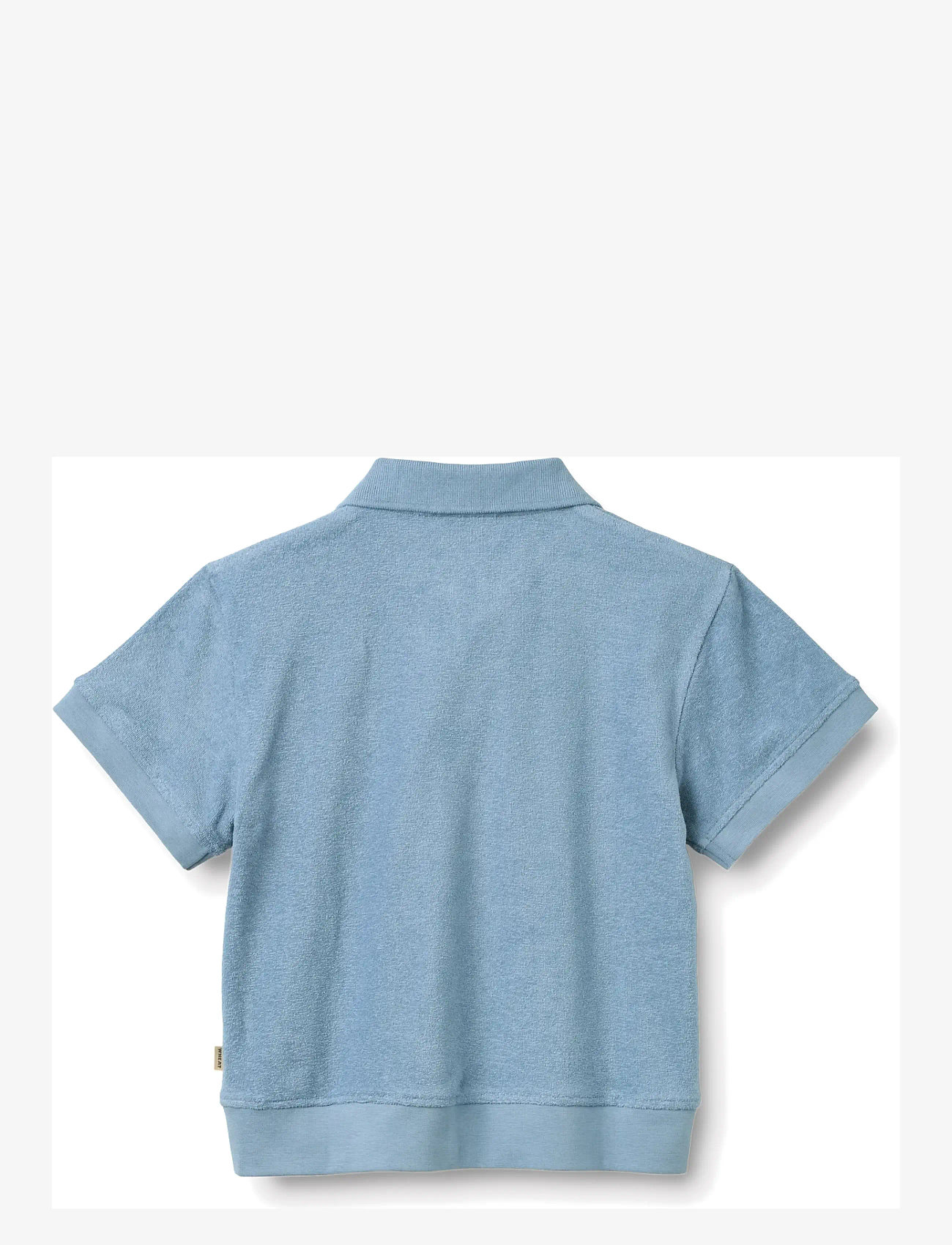 Wheat - Polo Marlo - kortærmede poloer - faded denim - 1