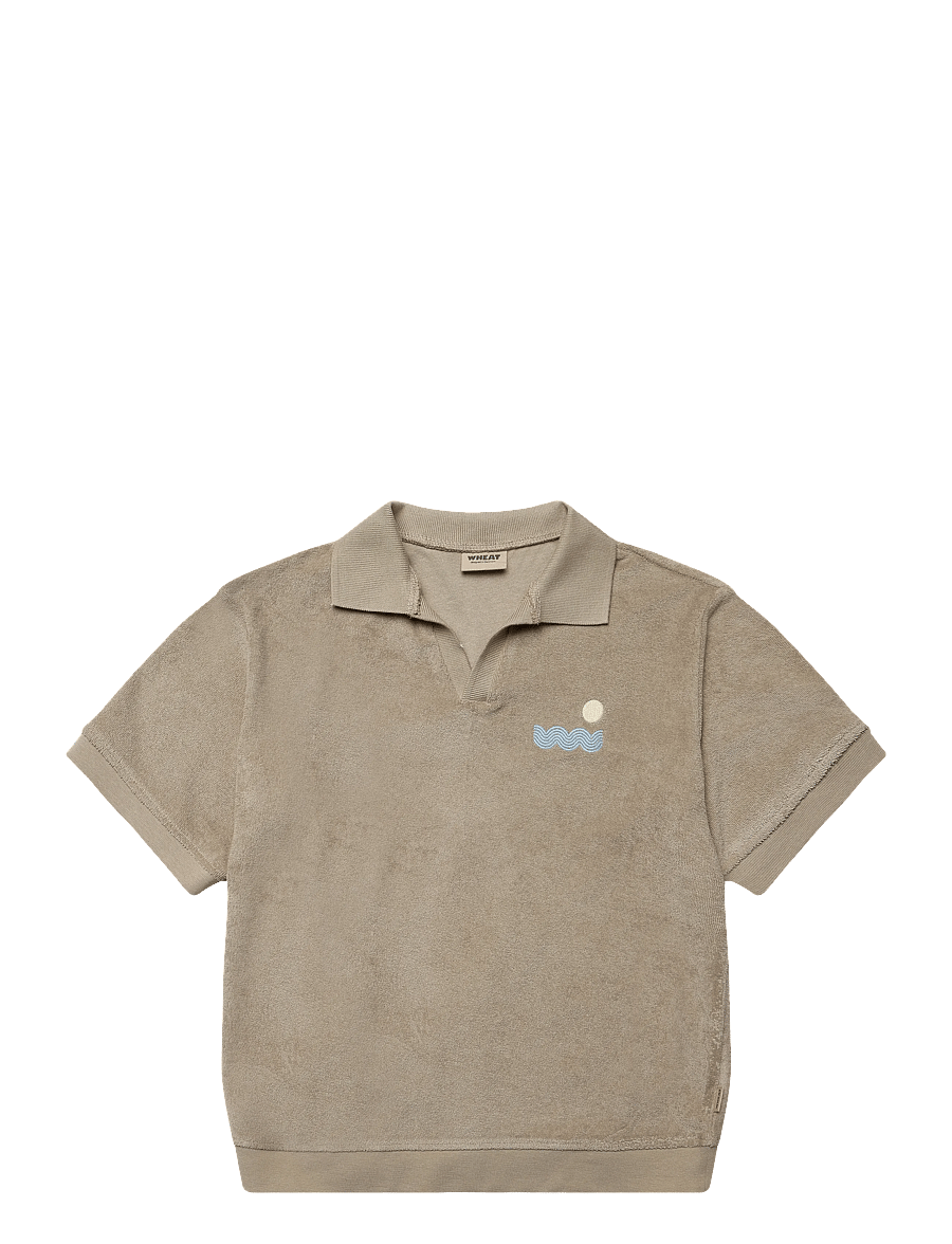Wheat - Polo T-shirt Marlo - kortærmede poloer - sand stone - 0