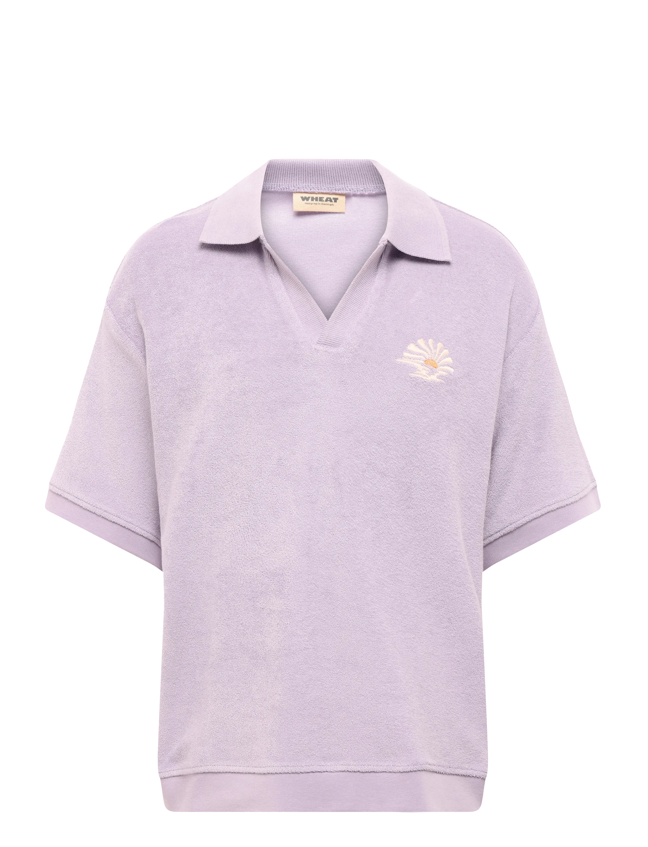 Wheat Polo T-Shirt Marlo, 116, Shirts, Lila - Short-sleeved Kinder