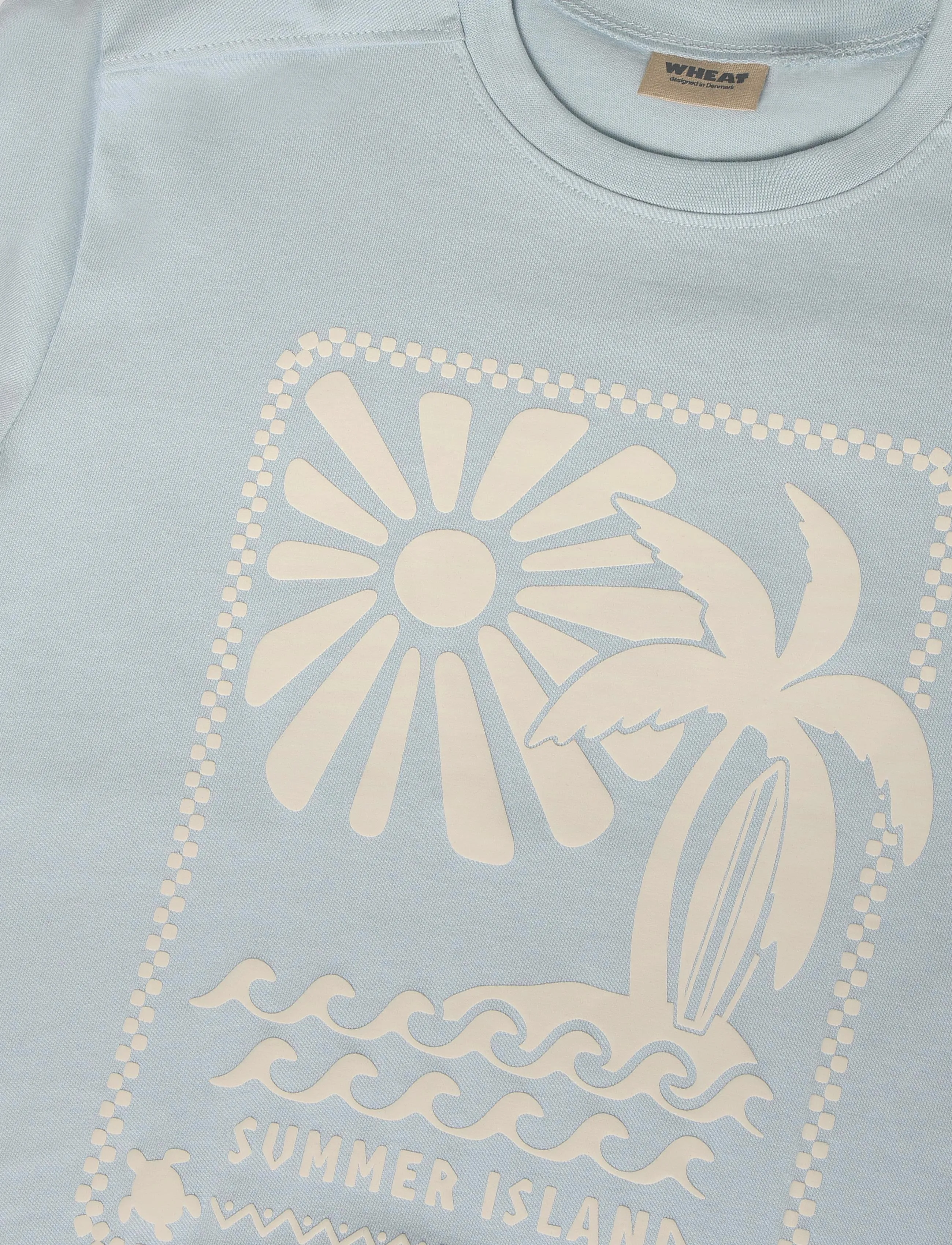 Wheat - T-shirt S/S Kim - summer sky - 2