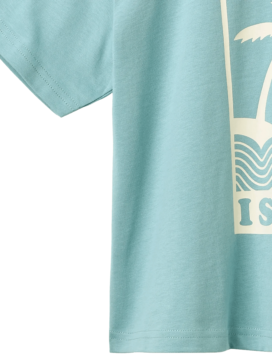 Wheat - T-shirt S/S Petri - lühikeste varrukatega t-särgid - spring lake - 2