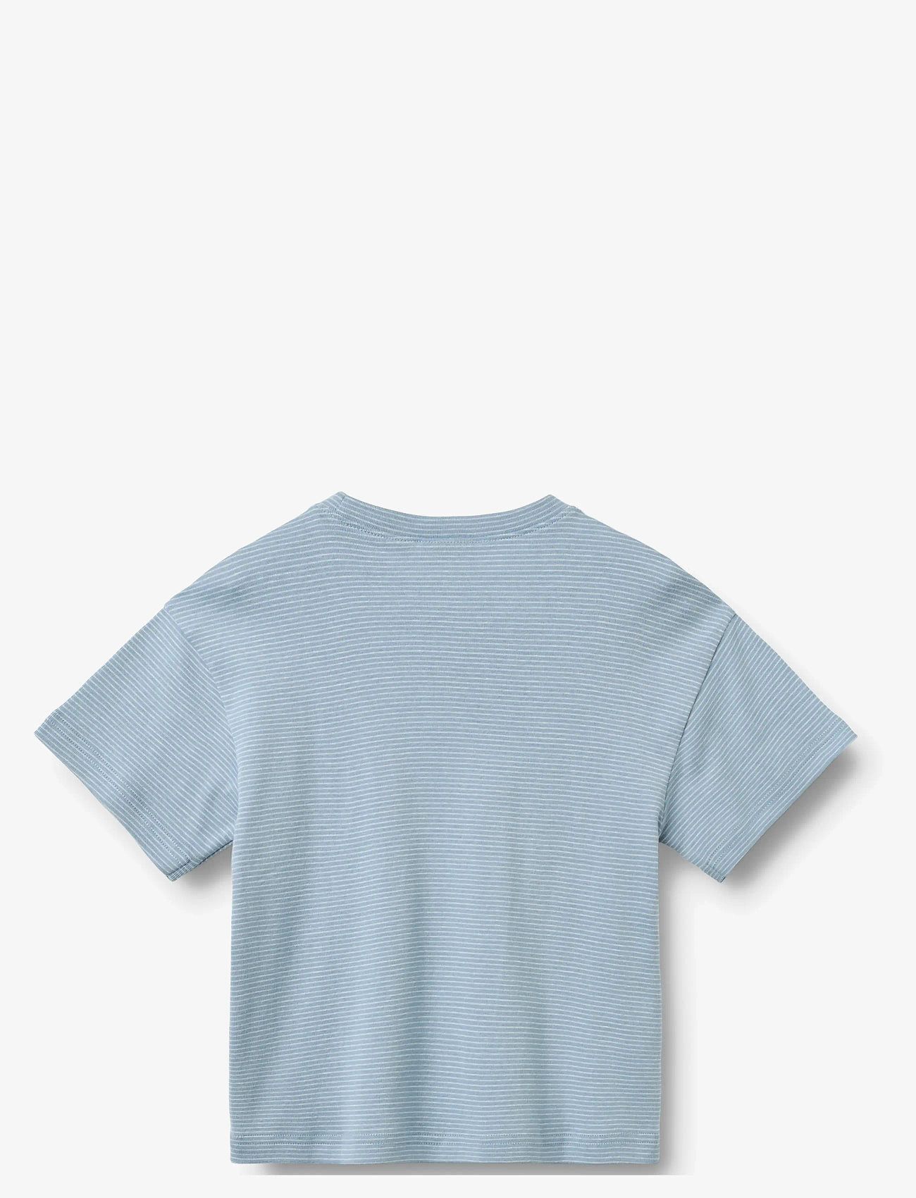 Wheat - T-shirt S/S Tommy - kortærmede t-shirts - faded blue stripe - 1