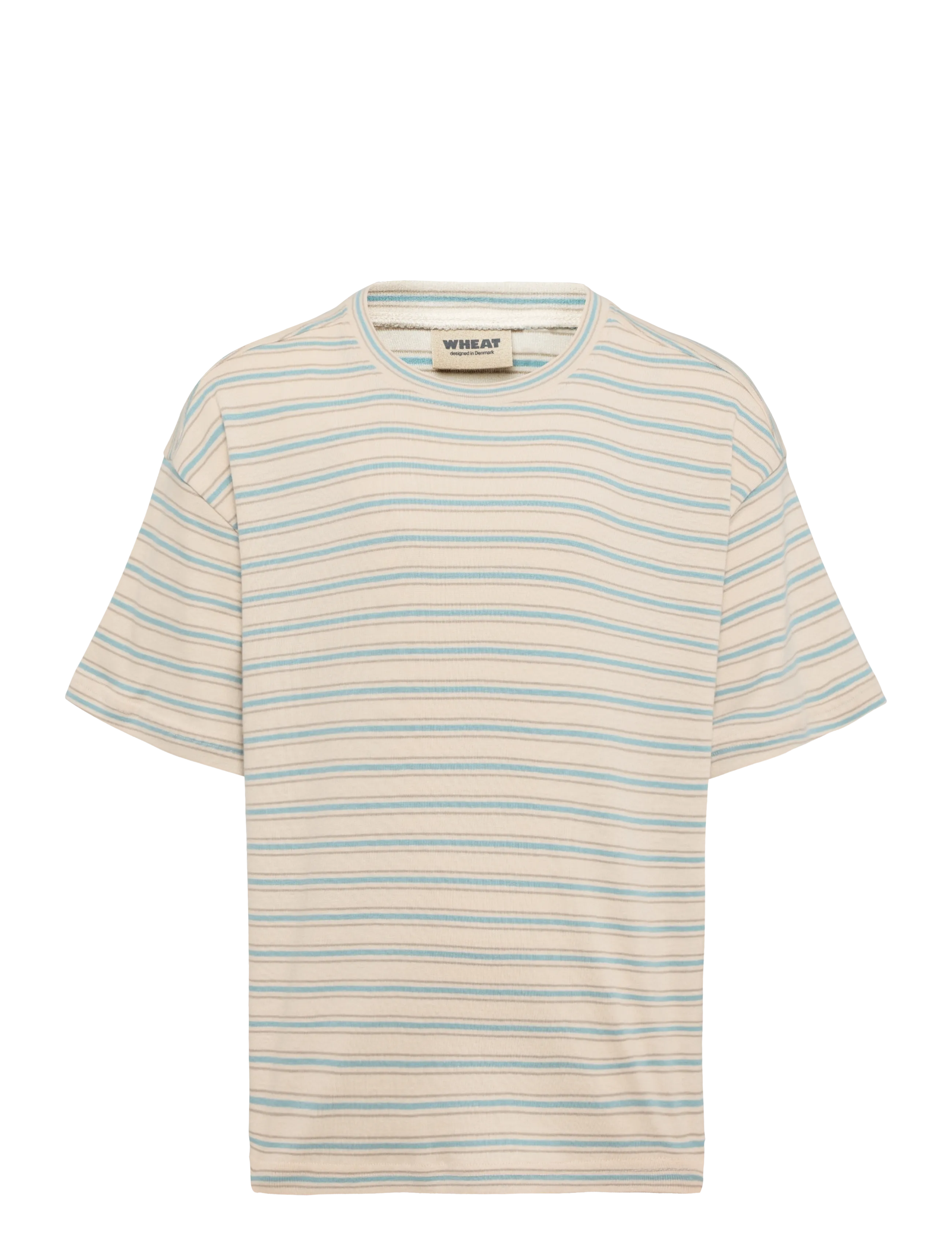Wheat T-shirt S/S Tommy - Back to school - SPRING LAKE STRIPE / beige