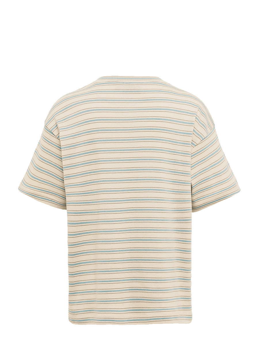 Wheat - T-shirt S/S Tommy - kortærmede t-shirts - spring lake stripe - 1