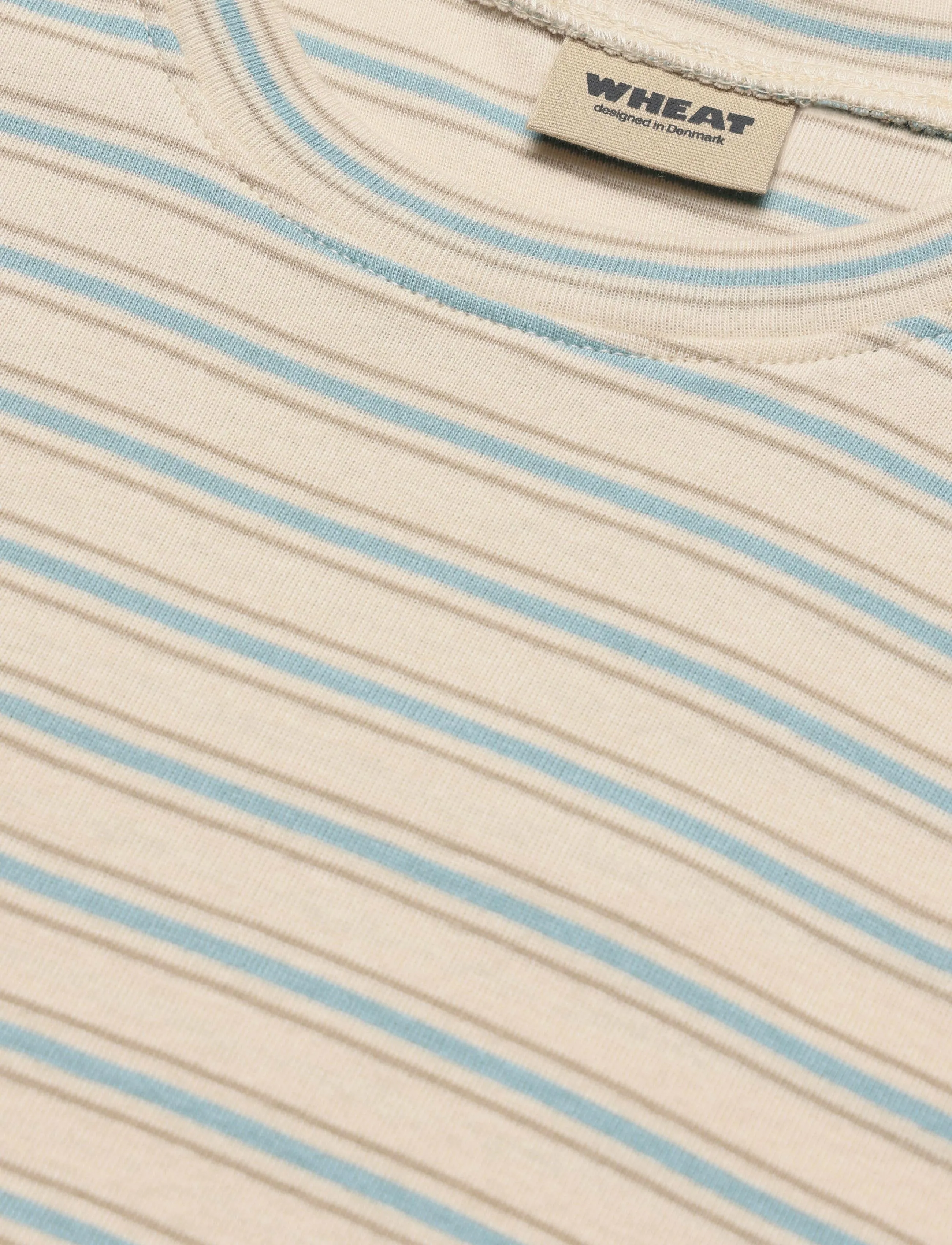 Wheat - T-shirt S/S Tommy - kortærmede t-shirts - spring lake stripe - 2