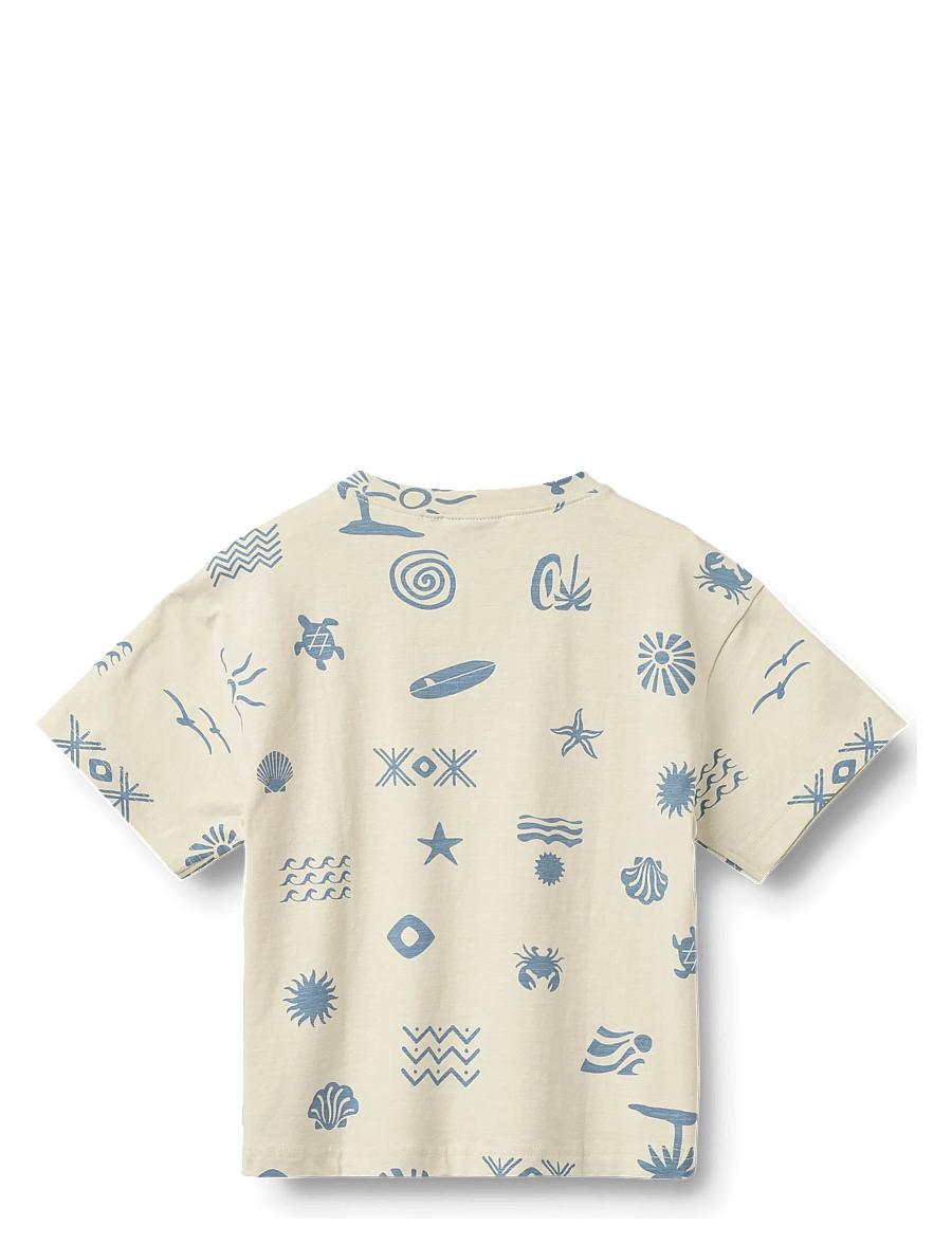 Wheat - T-shirt S/S Tommy - kortärmade t-shirts - summer island - 1