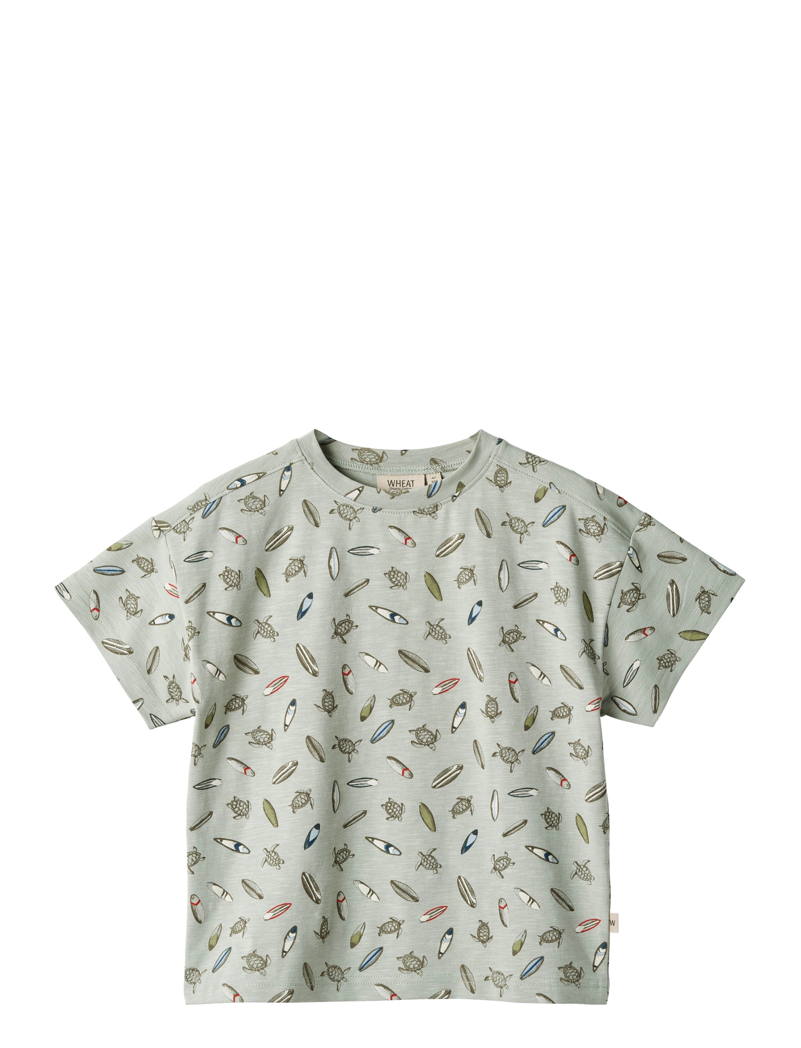 Wheat - T-Shirt S/S Tommy - turtle surf - 1