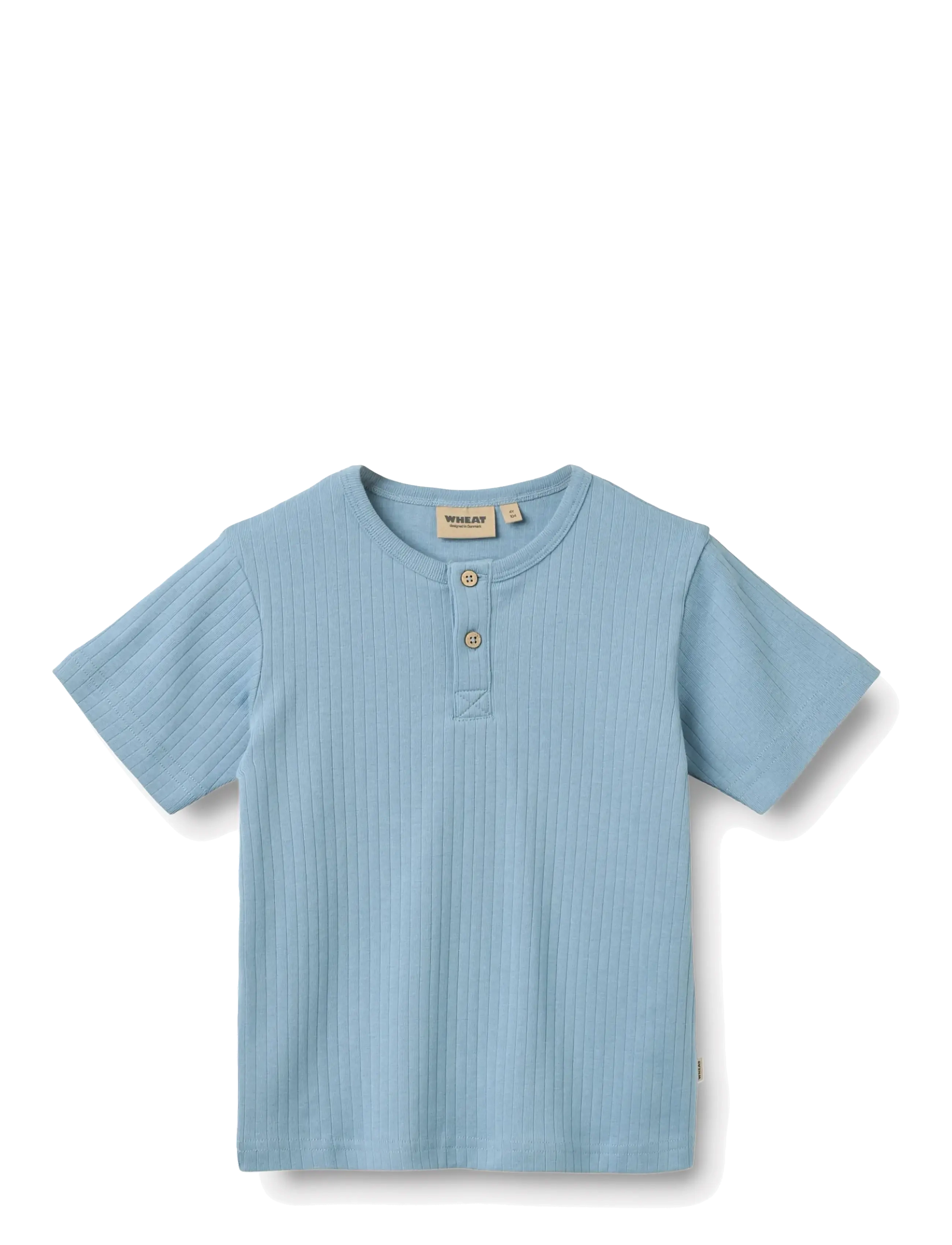 Wheat T-Shirt S/S Lumi - Toppar & T-shirts - FADED DENIM / blue