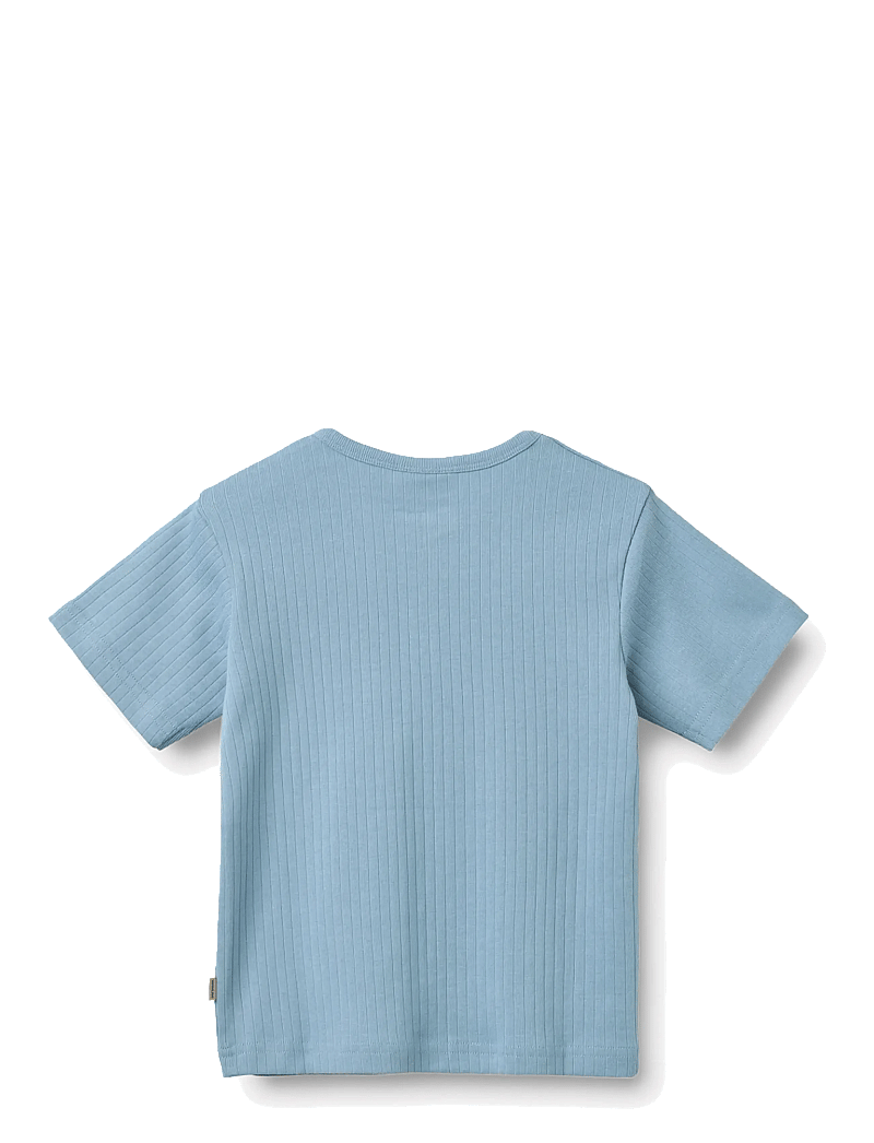 Wheat - T-Shirt S/S Lumi - kortærmede t-shirts - faded denim - 1