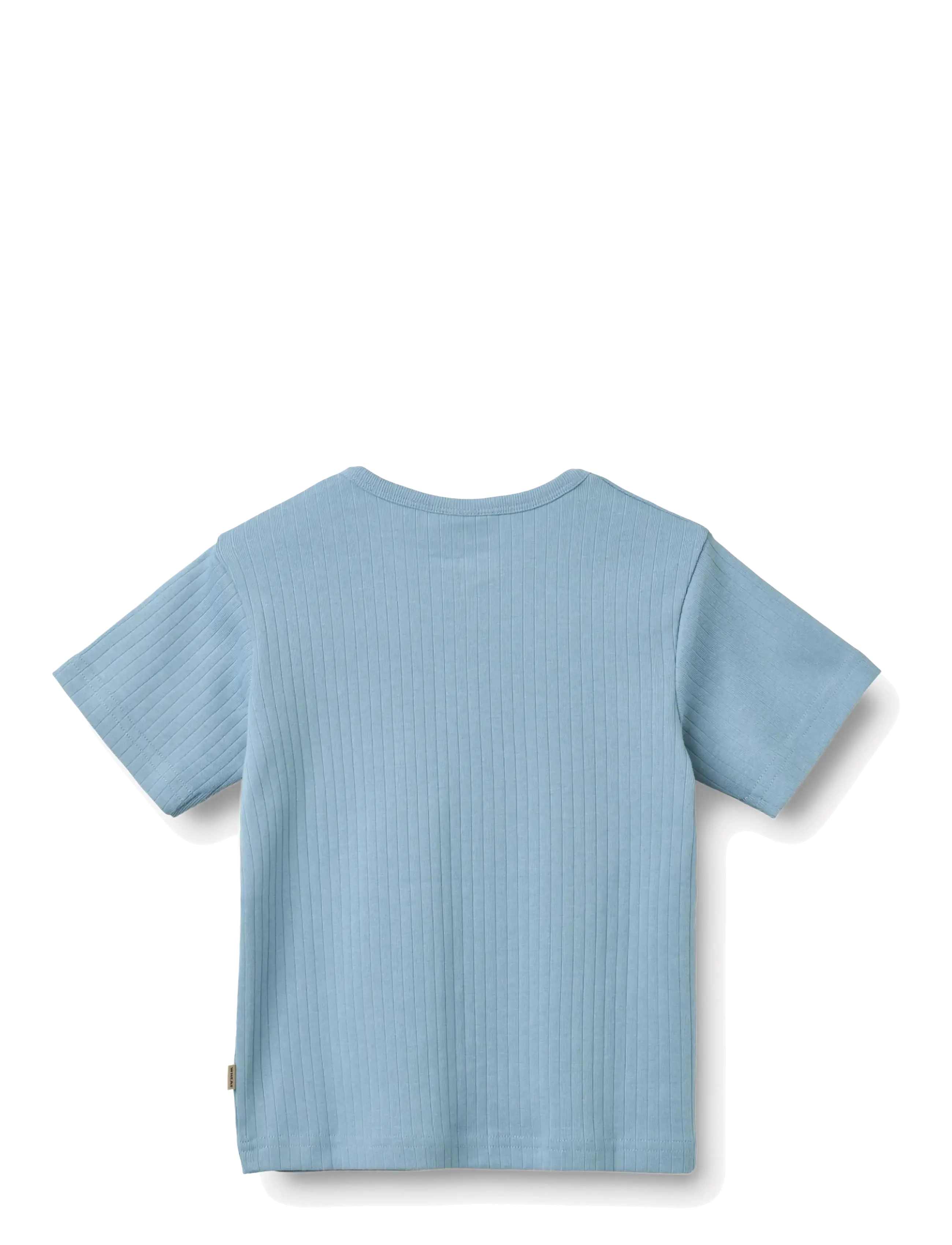 Wheat - T-Shirt S/S Lumi - lühikeste varrukatega t-särgid - faded denim - 1