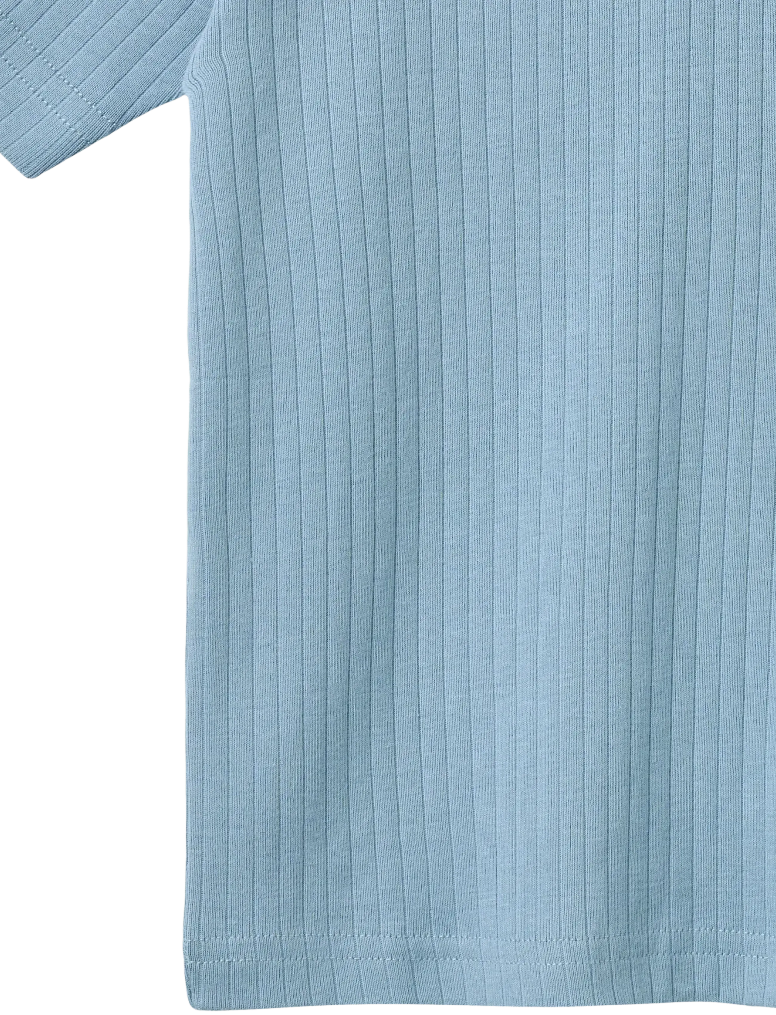 Wheat - T-Shirt S/S Lumi - lühikeste varrukatega t-särgid - faded denim - 2