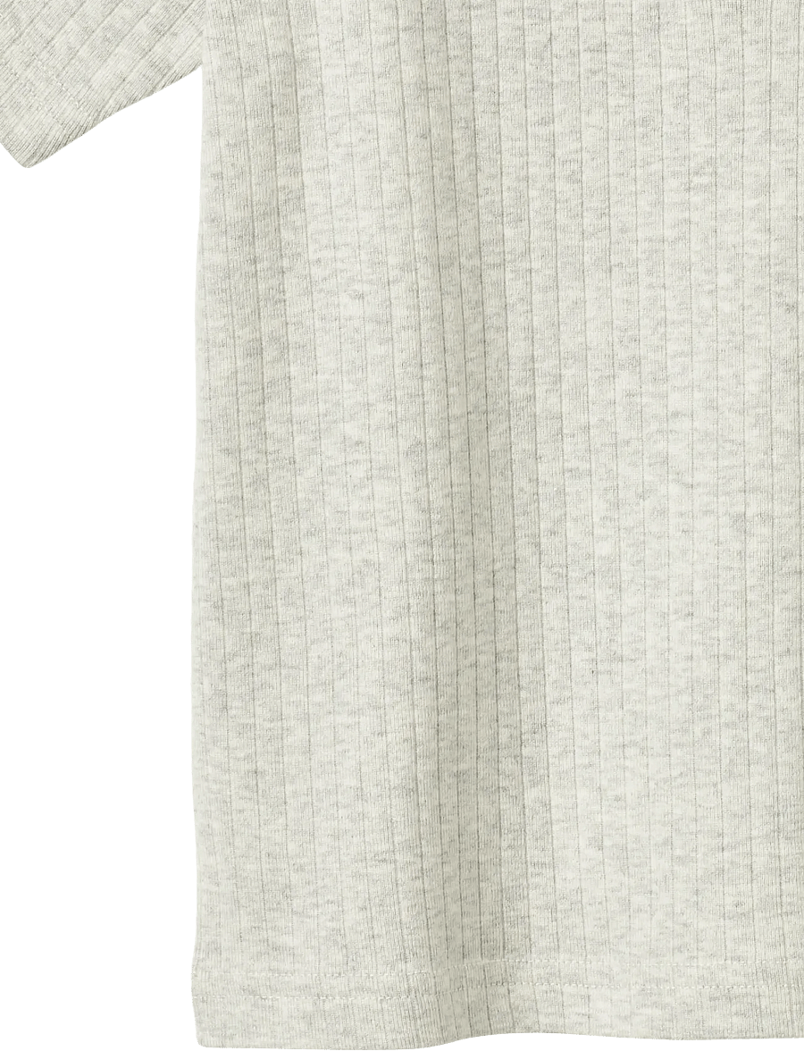 Wheat - T-Shirt S/S Lumi - kortærmede t-shirts - melange grey - 2