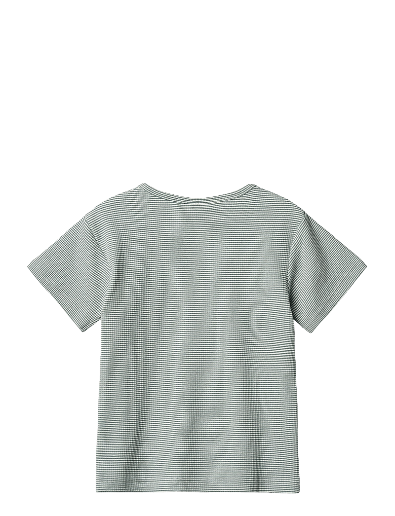 Wheat - T-Shirt S/S Lumi - lühikeste varrukatega t-särgid - stormy sea stripe - 1