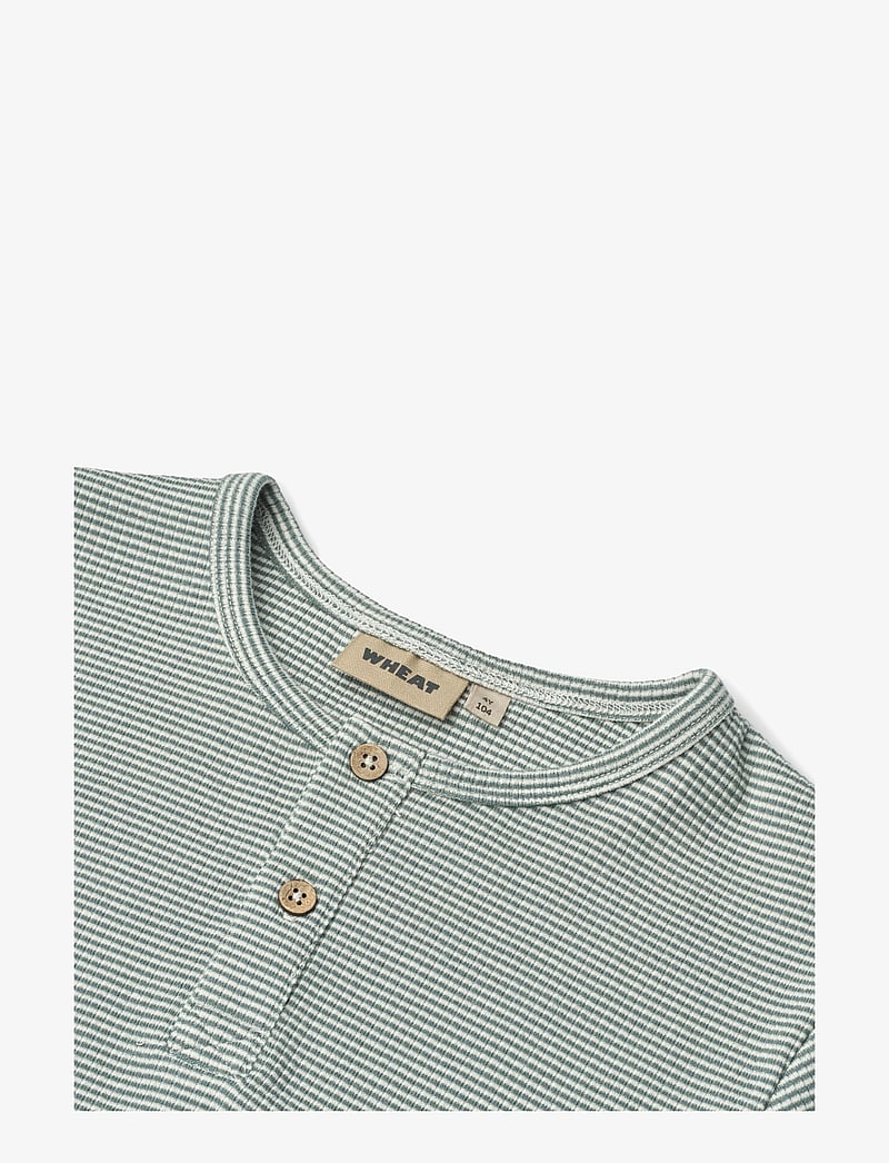 Wheat - T-Shirt S/S Lumi - lühikeste varrukatega t-särgid - stormy sea stripe - 2