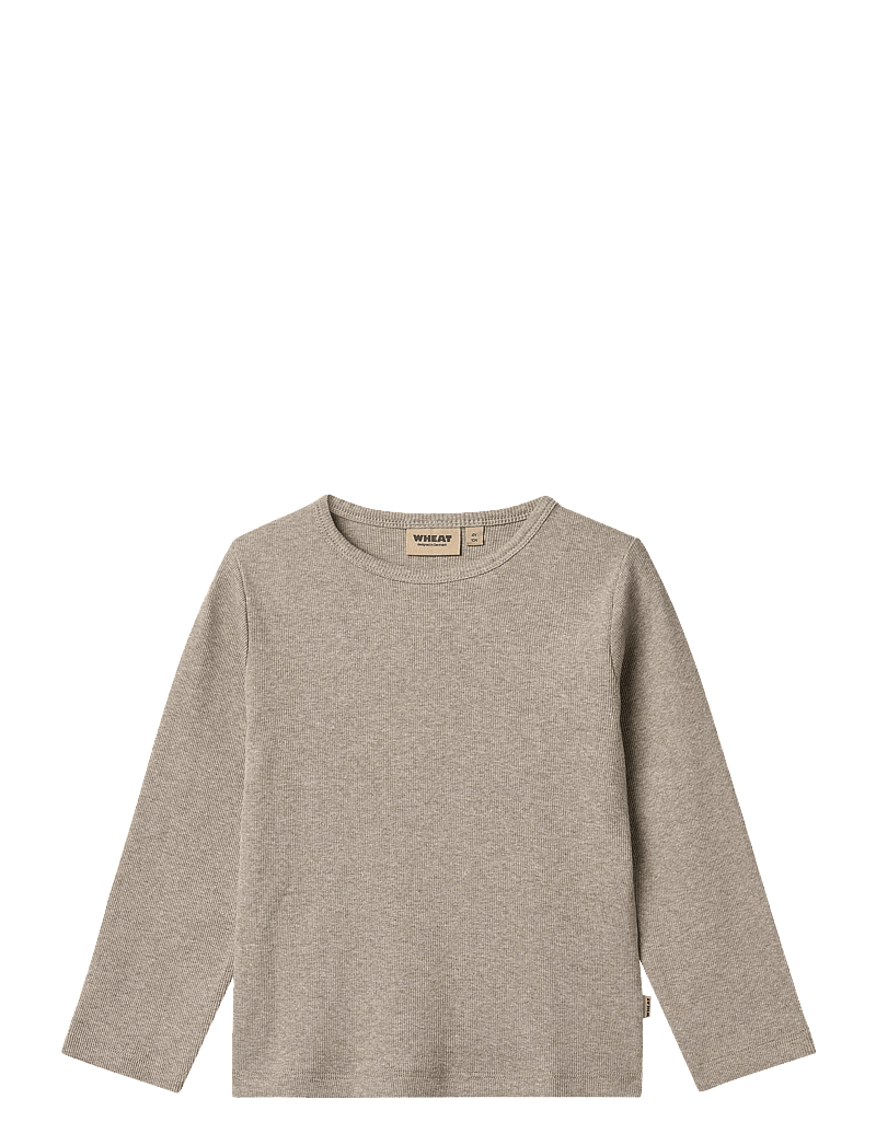Wheat - T-Shirt L/S Milo - langärmelig - gravel melange - 0