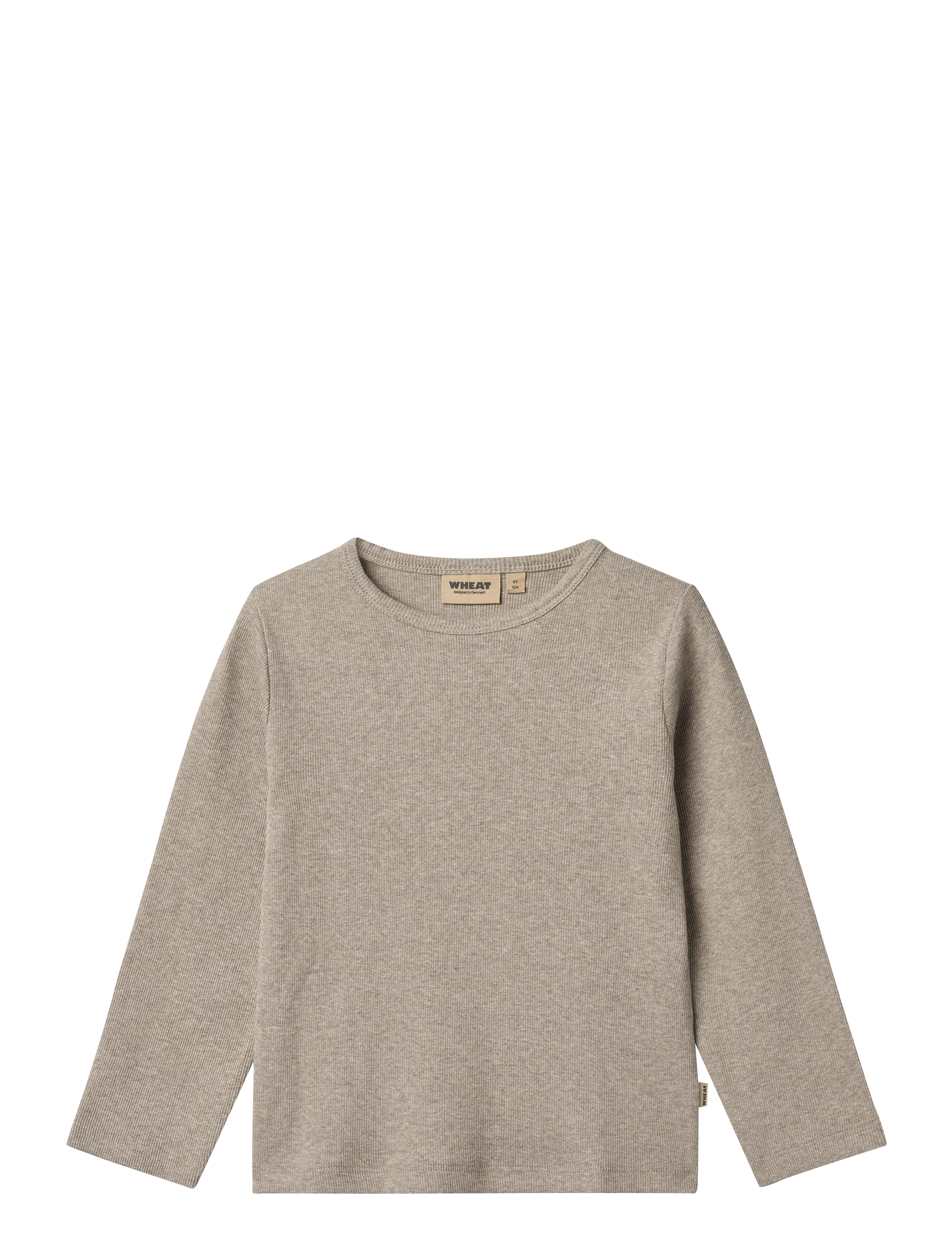 Wheat - T-Shirt L/S Milo - langärmelig - gravel melange - 0