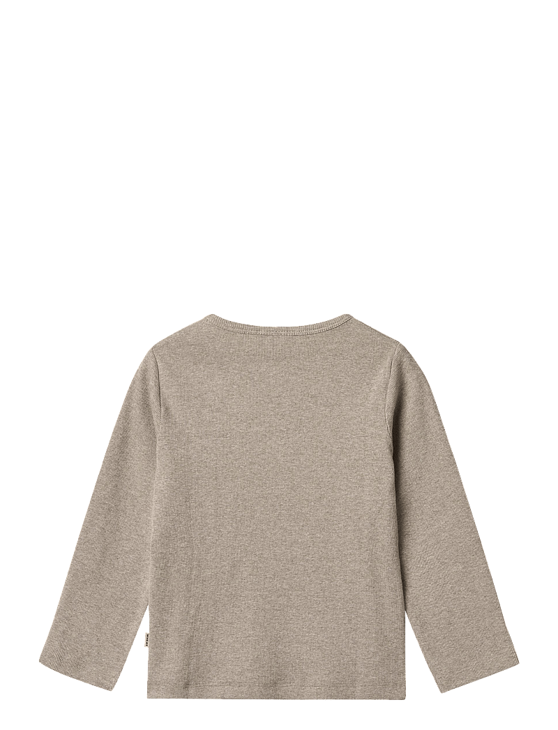 Wheat - T-Shirt L/S Milo - langärmelig - gravel melange - 1